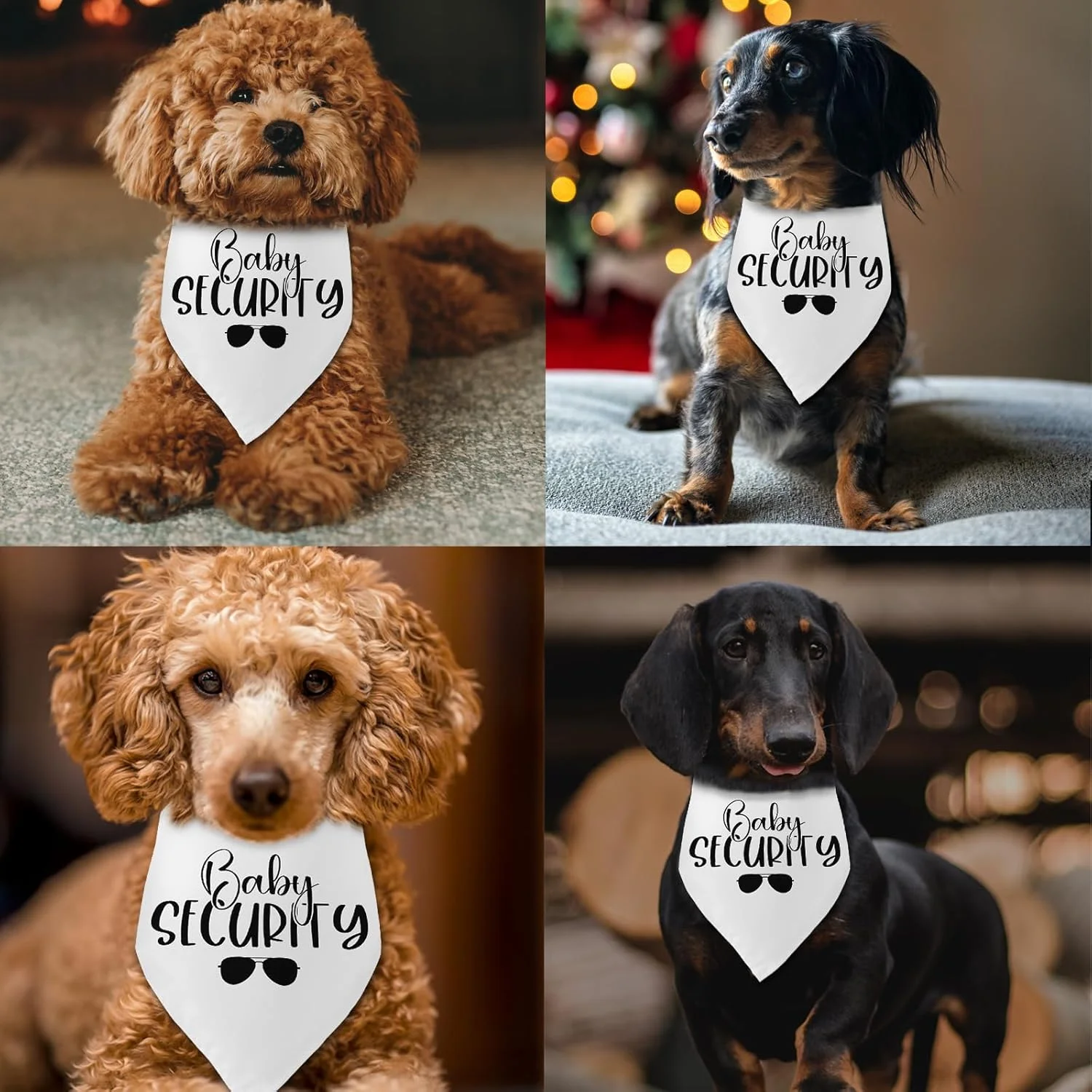 دستمال گردن سگ سفید طرح سگ کودک، اکسسوری عکس بارداری و تعیین جنسیت، هدیه برای صاحبان حیوانات خانگی دستمال گردن سگ سفید طرح سگ کودک، اکسسوری عکس بارداری و تعیین جنسیت، هدیه برای صاحبان حیوانات خانگی