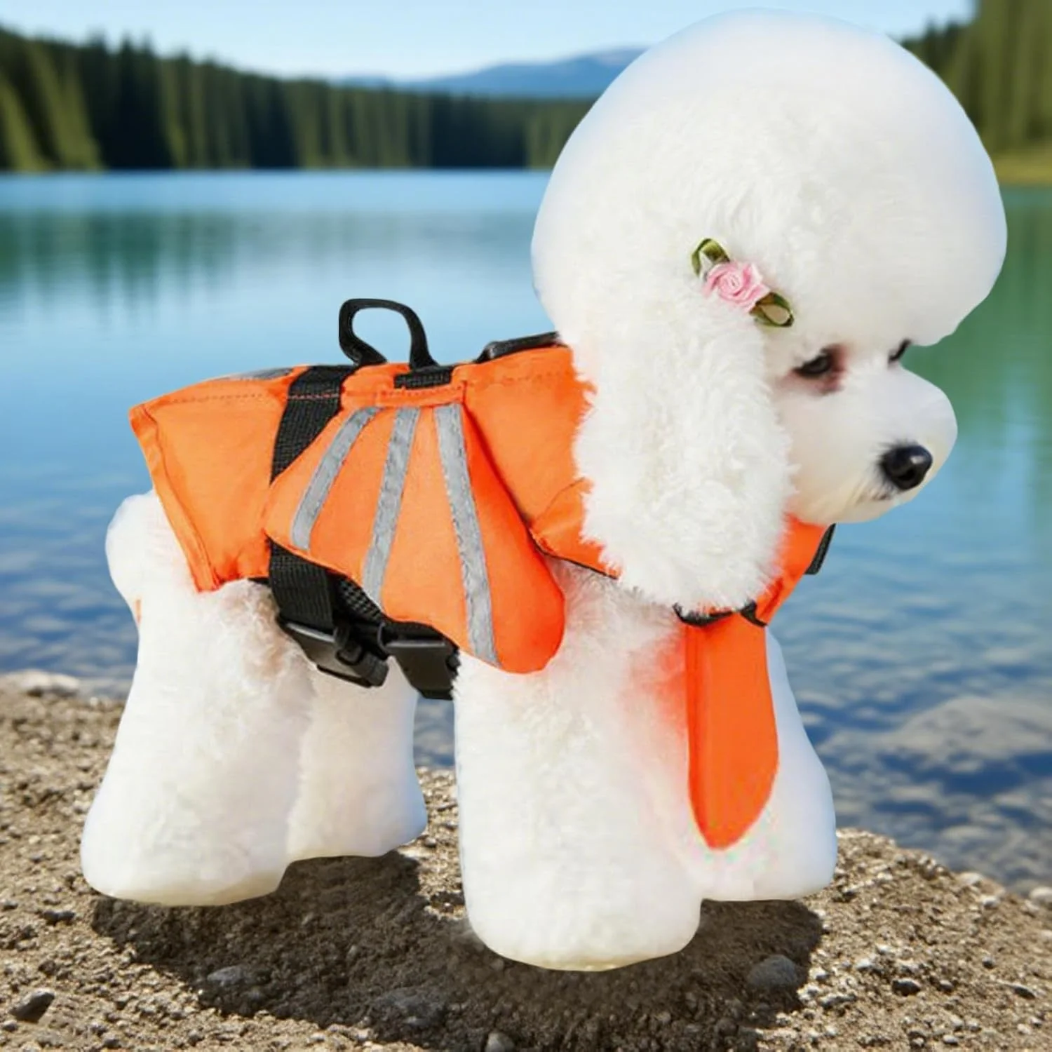لباس شنا سگ | لباس شنا شناور | ژاکت قابل تنظیم بازتابنده شناور برای نجات توله سگ قایق سواری استخر ساحل حیوانات خانگی در فضای باز لباس شنا سگ | لباس شنا شناور | ژاکت قابل تنظیم بازتابنده شناور برای نجات توله سگ قایق سواری استخر ساحل حیوانات خانگی در فضای باز