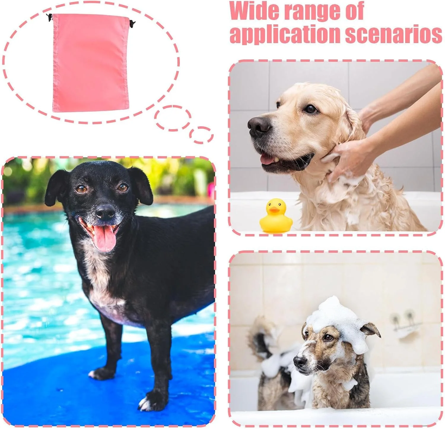 کلاه گوش ضد آب شنا برای سگ | محافظ گوش سگ برای حمام - محافظ سر اسنود قابل تنظیم برای نظافت حیوانات خانگی برای همه نژادهای گربه و بچه گربه کلاه گوش ضد آب شنا برای سگ | محافظ گوش سگ برای حمام - محافظ سر اسنود قابل تنظیم برای نظافت حیوانات خانگی برای همه نژادهای گربه و بچه گربه