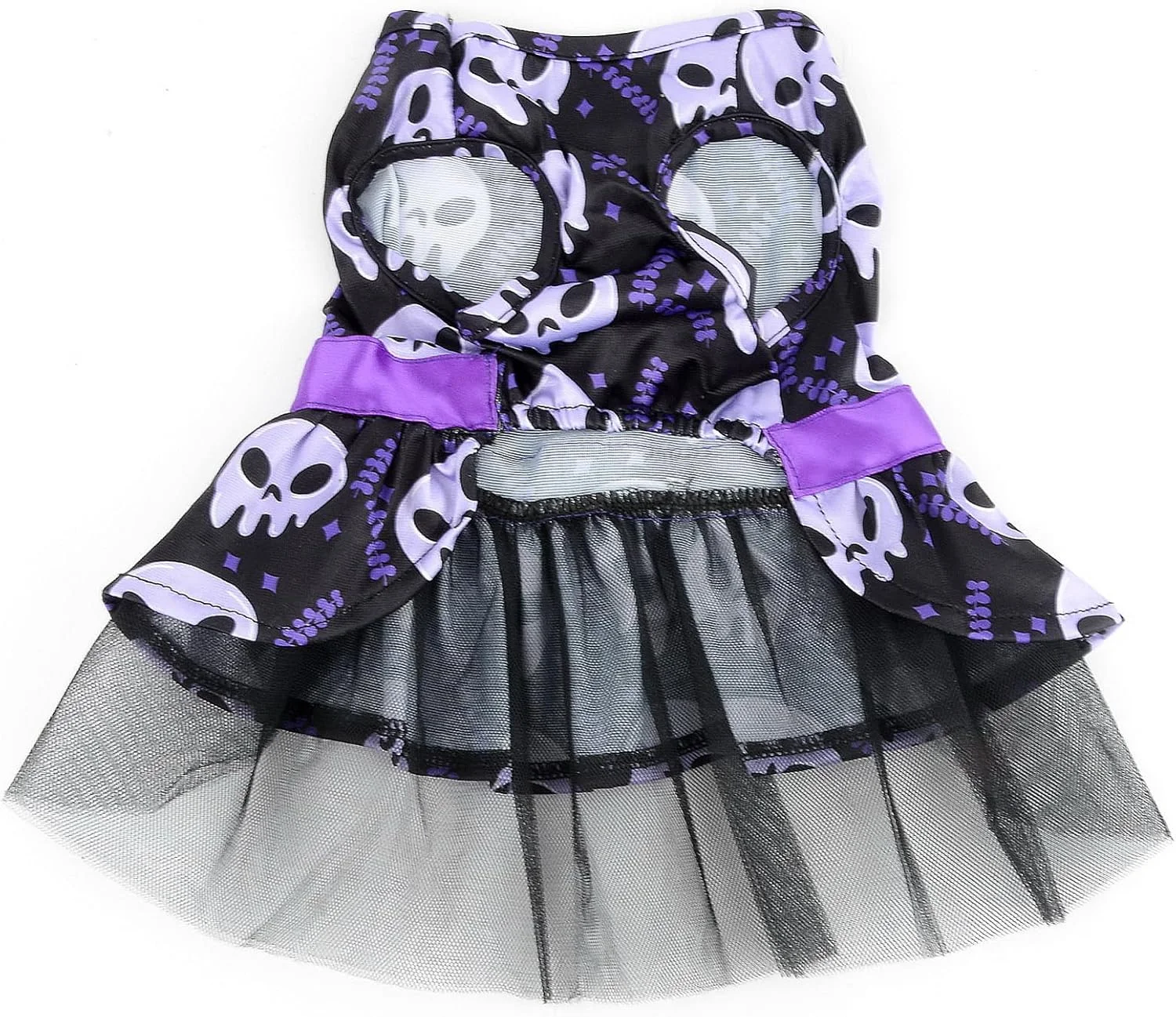 لباس هالووین سگ Zunea برای سگ های کوچک و گربه ها، لباس های فانتزی توله سگ دخترانه با طرح اسکلت، دامن توری لایه ای نرم حیوانات خانگی با پاپیون، لباس های چیواوا یورکی مشکی S لباس هالووین سگ Zunea برای سگ های کوچک و گربه ها، لباس های فانتزی توله سگ دخترانه با طرح اسکلت، دامن توری لایه ای نرم حیوانات خانگی با پاپیون، لباس های چیواوا یورکی مشکی S