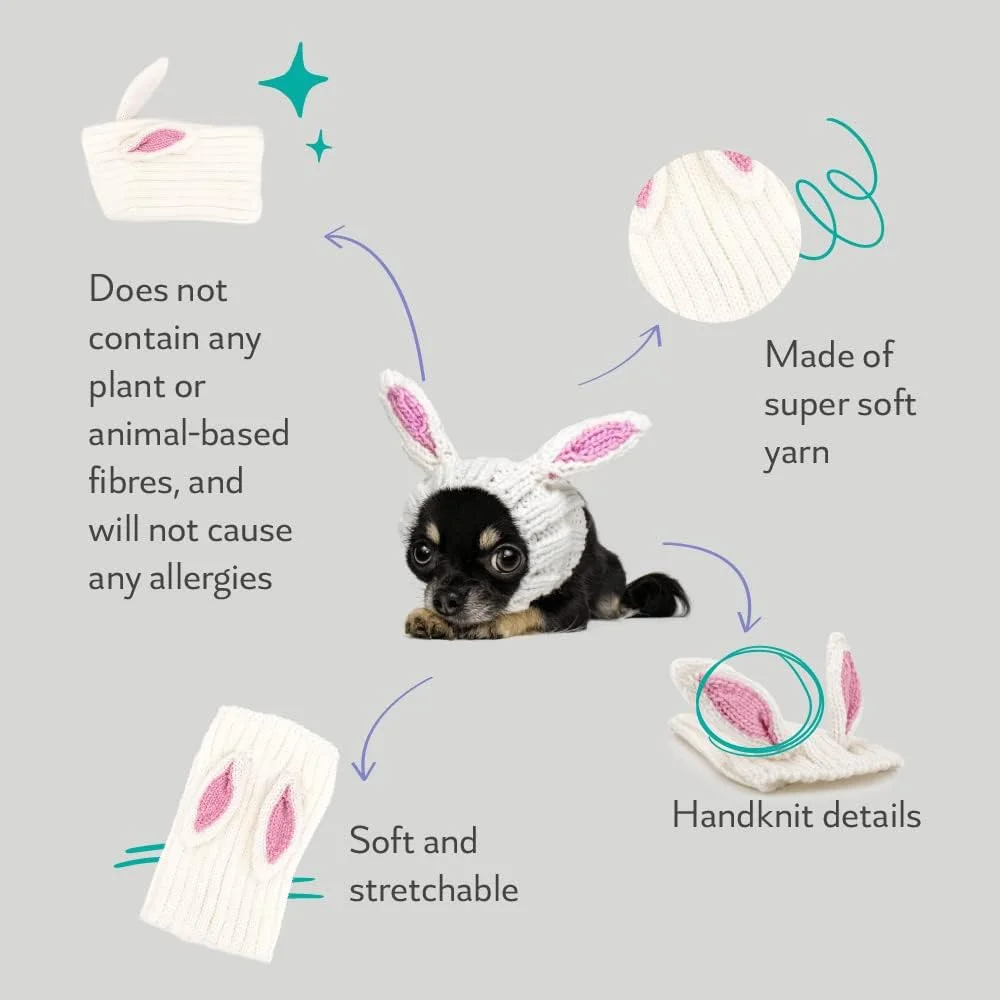 اسنود سگ خرگوشی بافتنی اصلی زو اسنودز، سایز متوسط، سفید اسنود سگ خرگوشی بافتنی اصلی زو اسنودز، سایز متوسط، سفید