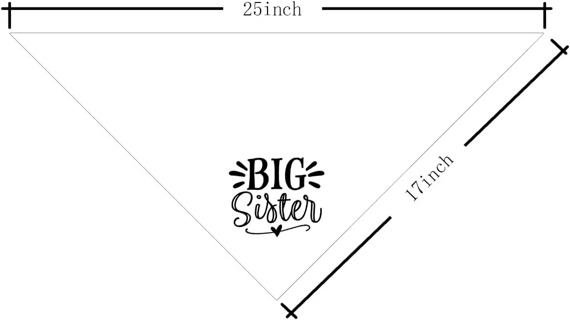 دستمال گردن سگ خواهر بزرگ ZPPRJF، دستمال گردن سگ، لوازم جانبی روسری سگ سفید، روسری مثلثی سگ، دستمال گردن سگ برای سگ های کوچک متوسط بزرگ، دستمال گردن سگ اعلام نوزاد، روسری سگ (B17) دستمال گردن سگ خواهر بزرگ ZPPRJF، دستمال گردن سگ، لوازم جانبی روسری سگ سفید، روسری مثلثی سگ، دستمال گردن سگ برای سگ های کوچک متوسط بزرگ، دستمال گردن سگ اعلام نوزاد، روسری سگ (B17)