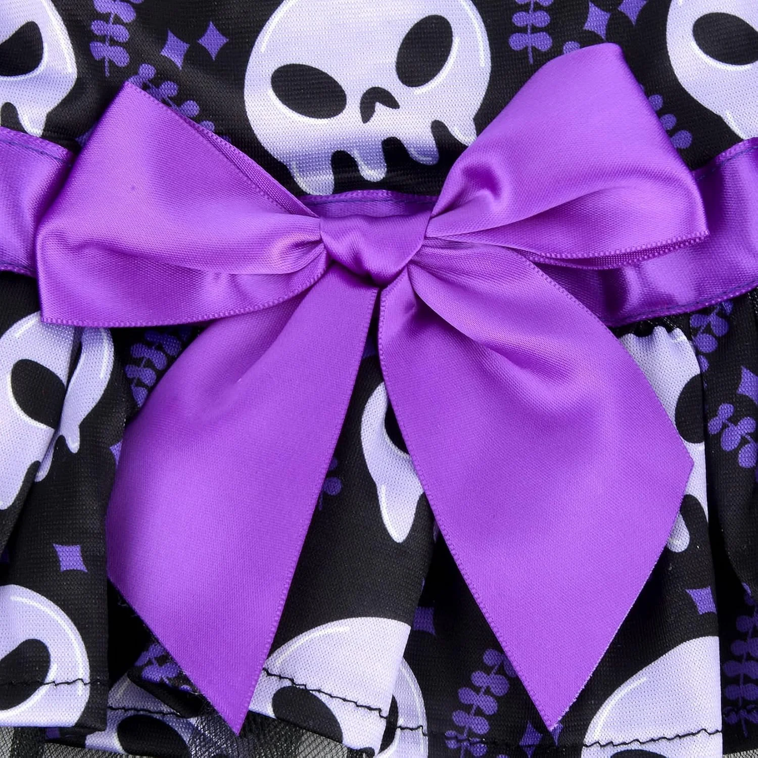 لباس هالووین سگ Zunea برای سگ های کوچک و گربه ها، لباس های فانتزی توله سگ دخترانه با طرح اسکلت، دامن توری لایه ای نرم حیوانات خانگی با پاپیون، لباس های چیواوا یورکی مشکی S لباس هالووین سگ Zunea برای سگ های کوچک و گربه ها، لباس های فانتزی توله سگ دخترانه با طرح اسکلت، دامن توری لایه ای نرم حیوانات خانگی با پاپیون، لباس های چیواوا یورکی مشکی S