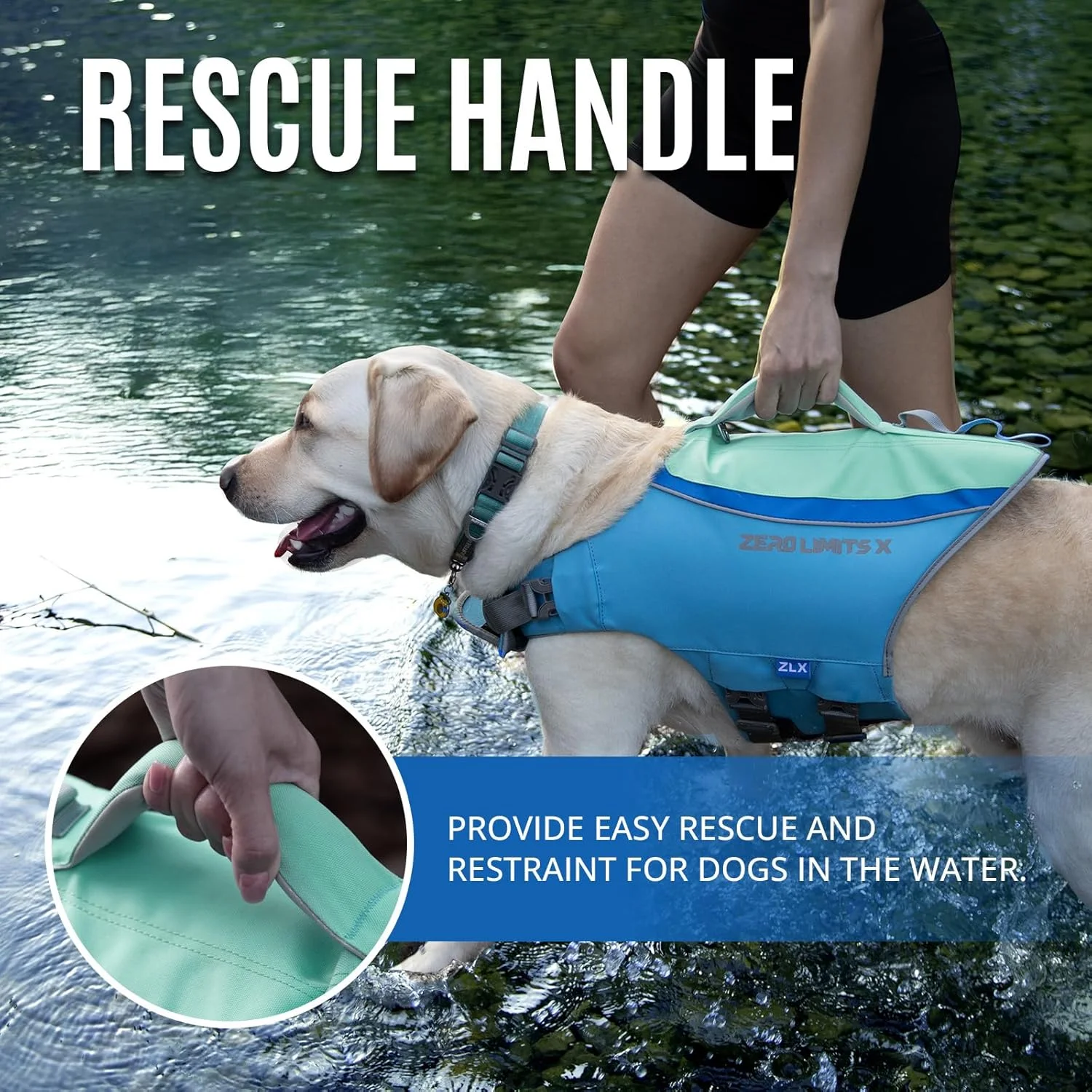 جلیقه نجات سگ ZLX، جلیقه سگ با دسته ایمن، جلیقه نجات مقاوم در برابر پارگی برای سگ های کوچک، متوسط و بزرگ، جلیقه نجات سبک وزن قابل تنظیم حیوانات خانگی، شنا، قایق سواری، ایمنی در آب جلیقه نجات سگ ZLX، جلیقه سگ با دسته ایمن، جلیقه نجات مقاوم در برابر پارگی برای سگ های کوچک، متوسط و بزرگ، جلیقه نجات سبک وزن قابل تنظیم حیوانات خانگی، شنا، قایق سواری، ایمنی در آب