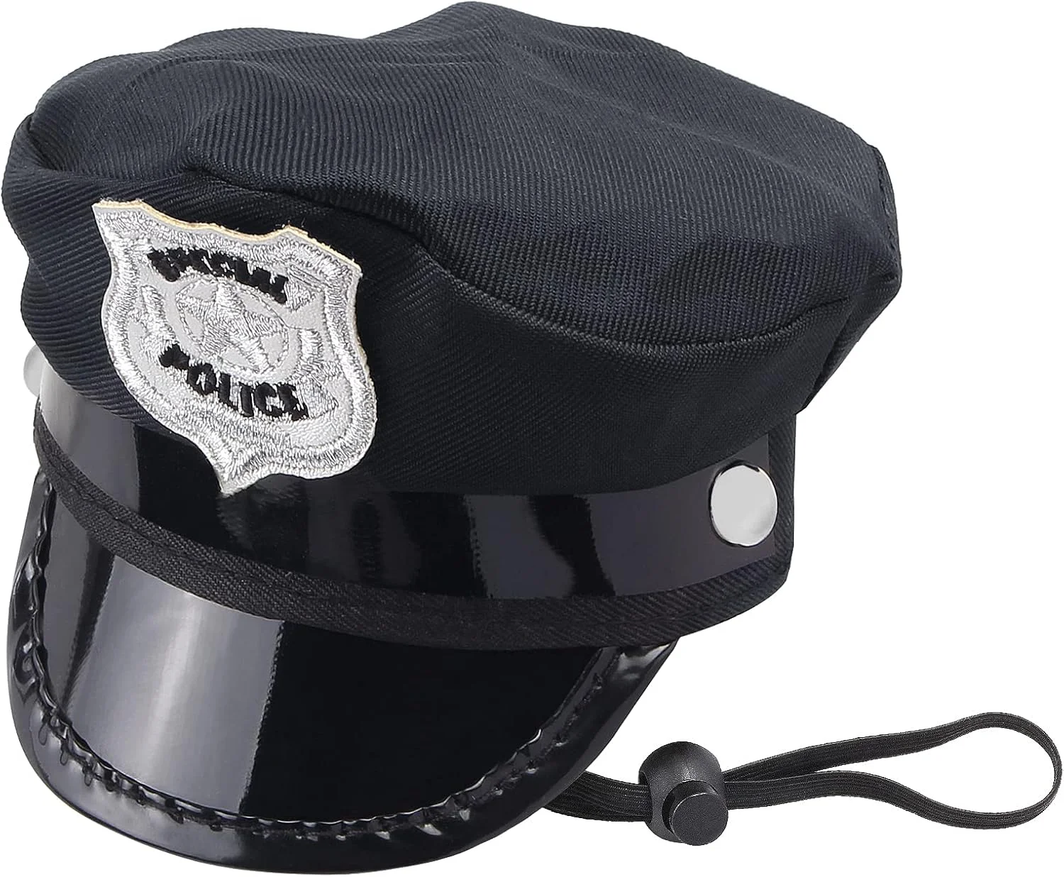 یوونگ ست 2 تکه لوازم جانبی لباس پلیس حیوانات خانگی، کلاه پلیس سگ و گربه با کراوات گردنی حیوانات خانگی، کیت لباس پلیس حیوانات خانگی برای هالووین کریسمس مهمانی نقش آفرینی (ست-A)