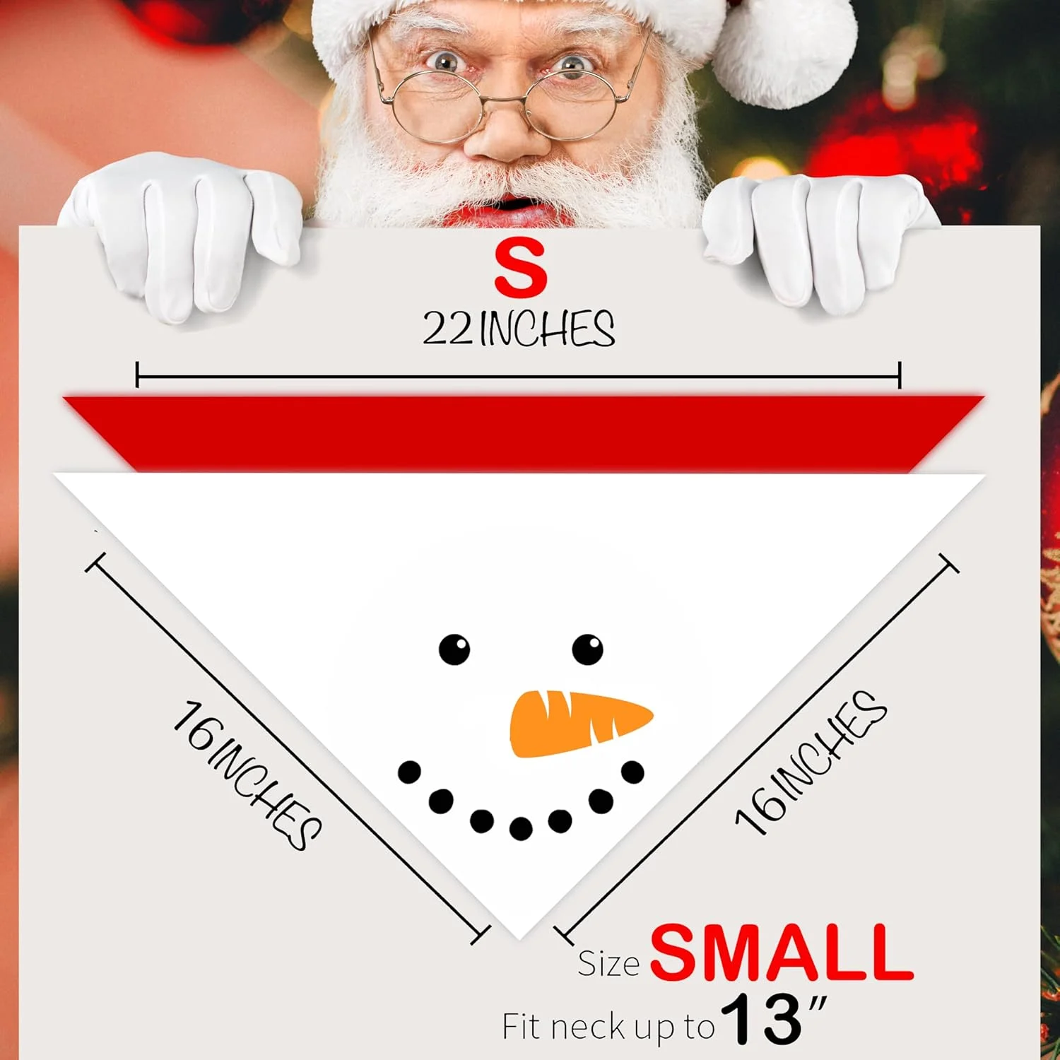 یاوفاوو بسته 2 عددی دستمال گردن سگ کریسمس، شال گردن سگ طرح آدم برفی و بابانوئل برای سگ های پسر و دختر، روسری حیوانات خانگی برای تعطیلات کریسمس، عمده فروشی دستمال گردن برای سگ های کوچک، متوسط و بزرگ