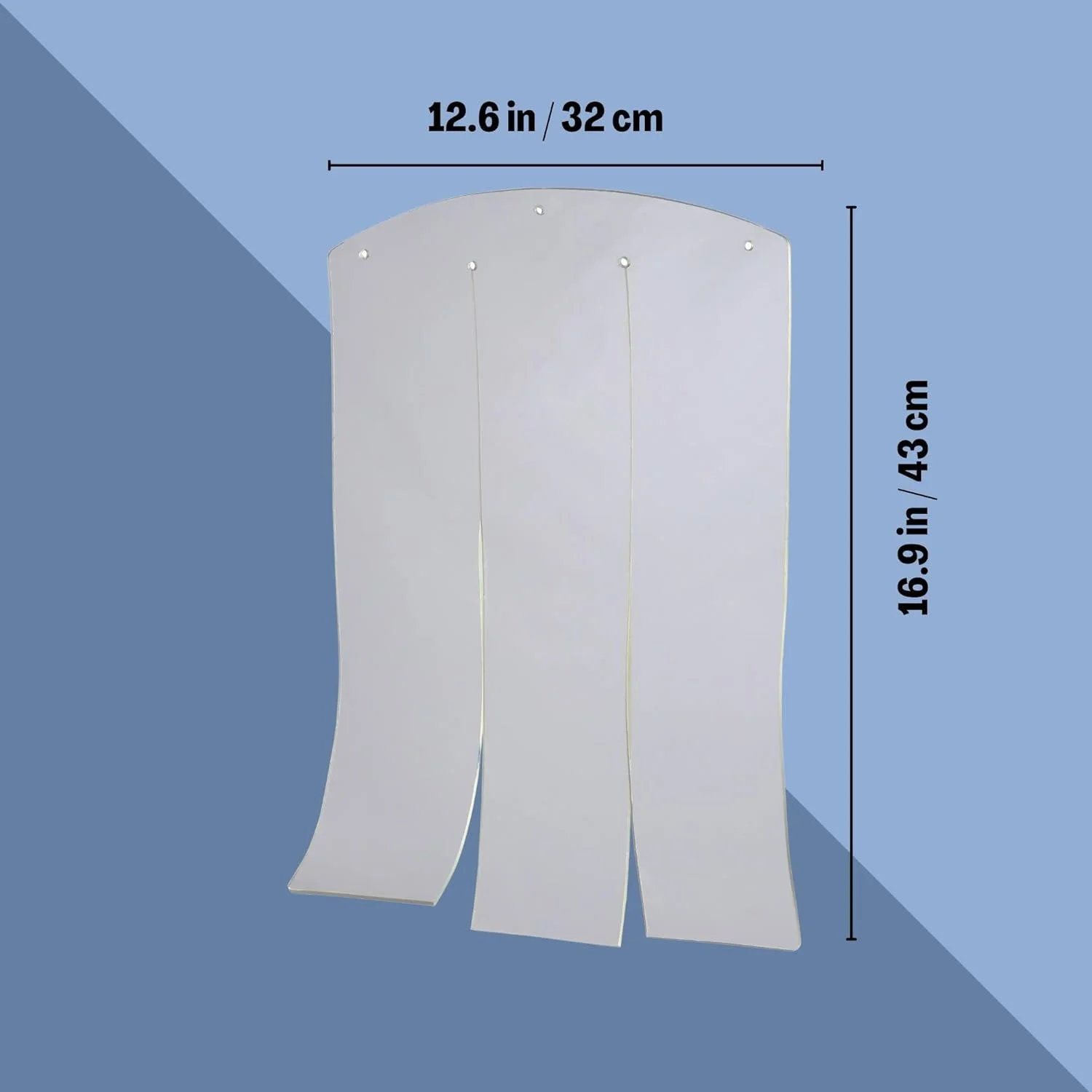 درب پلاستیکی سگ تریکسی، مناسب برای ورودی خانه چوبی سگ به ابعاد 12 x 15.75 اینچ، پرده جایگزین درب سگ برای خانه های چوبی سگ