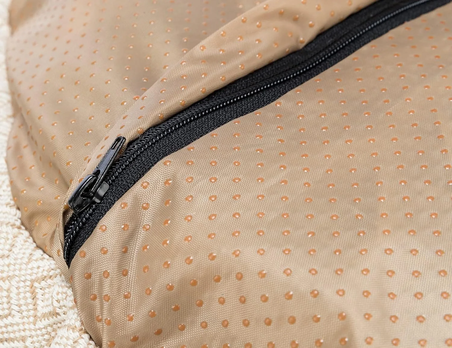 تخت سبدی بوهمی سگ تریکسی - بژ/80X80 سانتی متر تخت سبدی بوهمی سگ تریکسی - بژ/80X80 سانتی متر