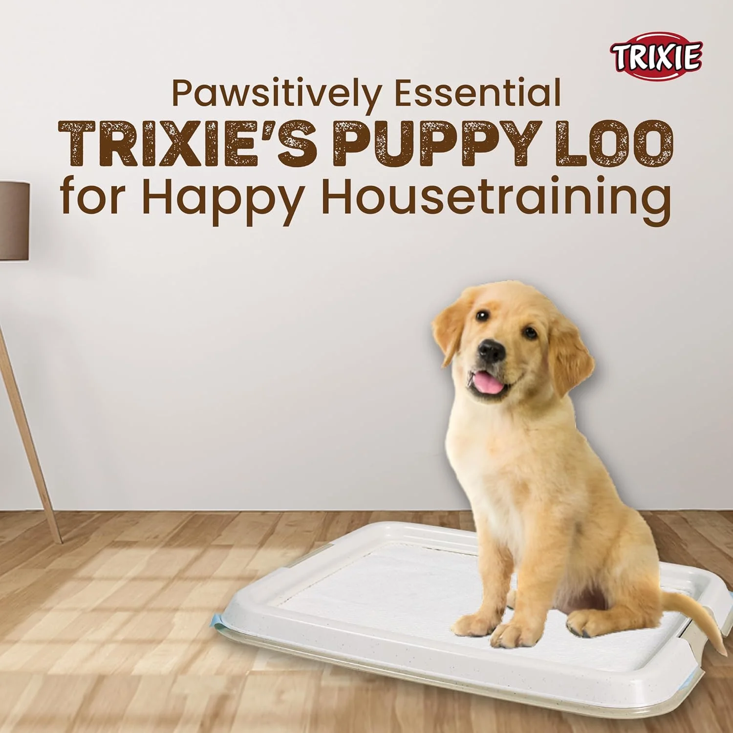 توالت سینی دار سگ تریسی مدل Puppy Loo | سینی آموزش توالت برای آموزش در خانه | قاب تاشو، پدهای سگ را حتی اگر کاملا خیس باشند، محکم نگه می دارد - 49 × 41 سانتی متر، کرم توالت سینی دار سگ تریسی مدل Puppy Loo | سینی آموزش توالت برای آموزش در خانه | قاب تاشو، پدهای سگ را حتی اگر کاملا خیس باشند، محکم نگه می دارد - 49 × 41 سانتی متر، کرم