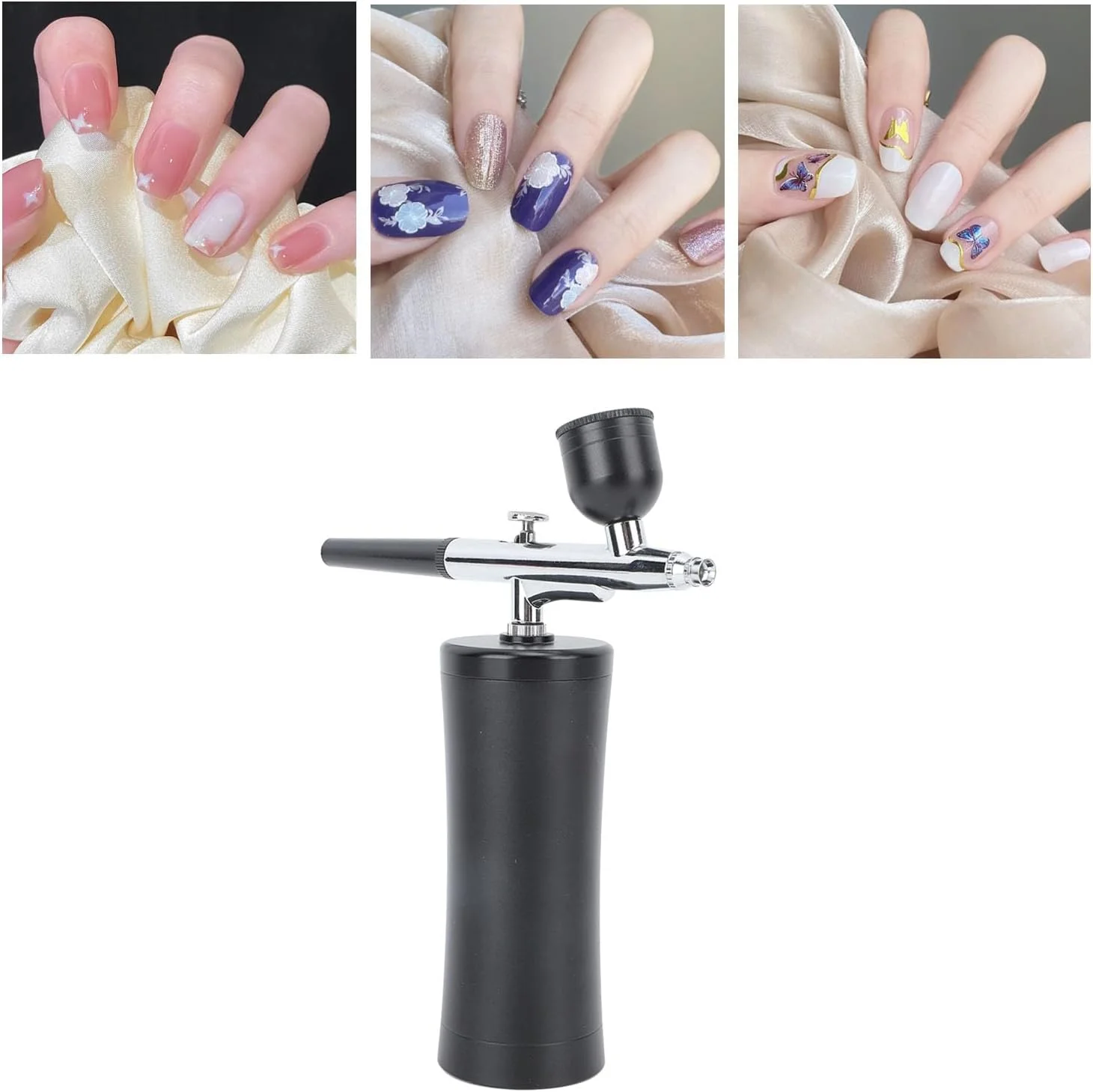 کیت ایربراش بی سیم Cryfokt، تفنگ ایربراش فشار قوی 30PSI با شلنگ، ایربراش بی سیم دستی قابل شارژ برای هنر ناخن، نقاشی، تزیین کیک، مدل، آرایش، آرایشگری (مشکی) کیت ایربراش بی سیم Cryfokt، تفنگ ایربراش فشار قوی 30PSI با شلنگ، ایربراش بی سیم دستی قابل شارژ برای هنر ناخن، نقاشی، تزیین کیک، مدل، آرایش، آرایشگری (مشکی)