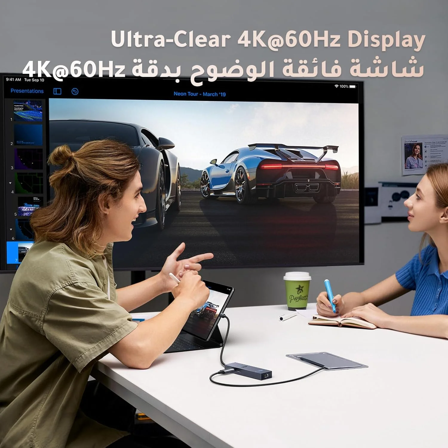 هاب یوگرین Revodok Pro 1061 6 در 1 USB C با آداپتور اترنت گیگابیتی، HDMI 4K 60 هرتز، شارژ 100 واتی PD، هاب USB 3.2 با سرعت 10 گیگابیت بر ثانیه برای آیفون 17، مک بوک ایر، M1، M2، M3، آیپد، پرو مکس، استیم دک