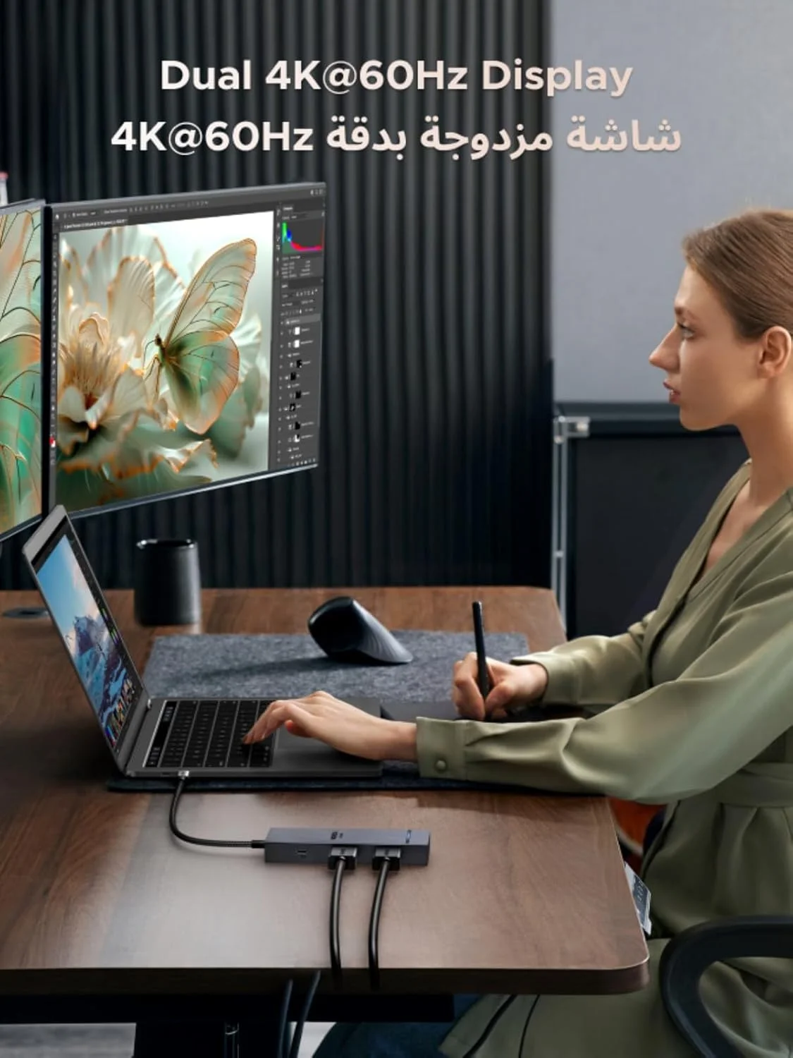 UGREEN Revodock Pro 2101 ایستگاه اتصال USB C ده در یک، مانیتور دوگانه 4K@60Hz، داک USB C با نمایشگر دوگانه HDMI، هاب پورت داده 10 گیگابیت بر ثانیه، PD 100W، اترنت، SD/TF برای آیفون 17، MacBook Air/Pro UGREEN Revodock Pro 2101 ایستگاه اتصال USB C ده در یک، مانیتور دوگانه 4K@60Hz، داک USB C با نمایشگر دوگانه HDMI، هاب پورت داده 10 گیگابیت بر ثانیه، PD 100W، اترنت، SD/TF برای آیفون 17، MacBook Air/Pro