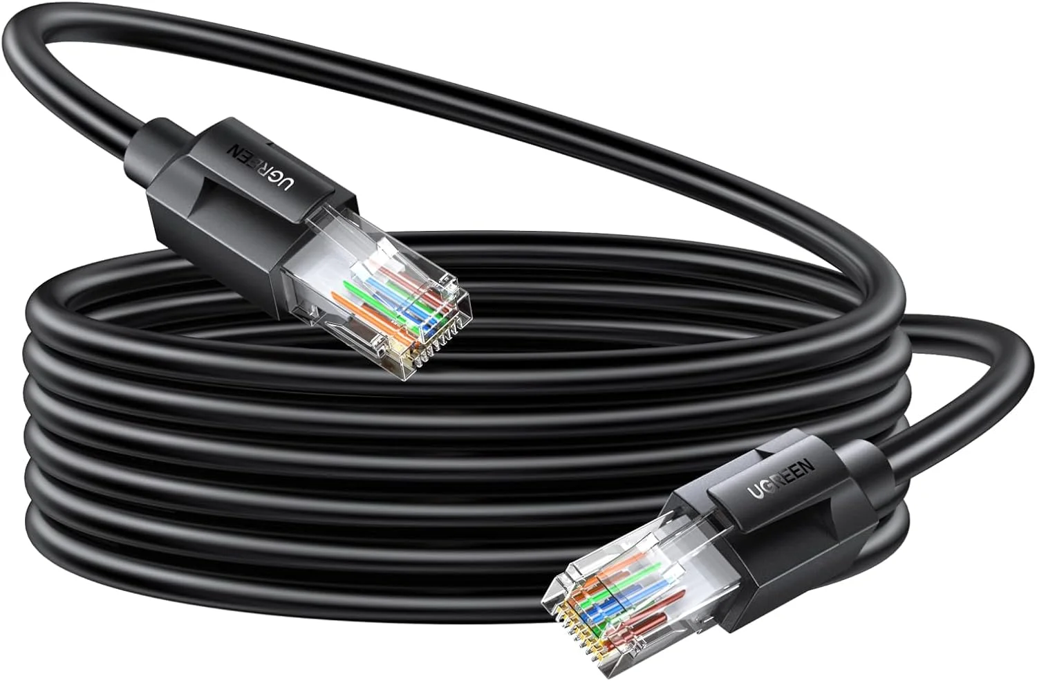 کابل اترنت UGREEN CAT 6a 30M، کابل شبکه UTP با سرعت بالا 10 گیگابیت بر ثانیه، سیم LAN، کانکتور RJ45 سازگار با روتر، PS5، ایکس باکس، تلویزیون هوشمند، سوئیچ، توسعه دهنده WiFi، آداپتور اترنت