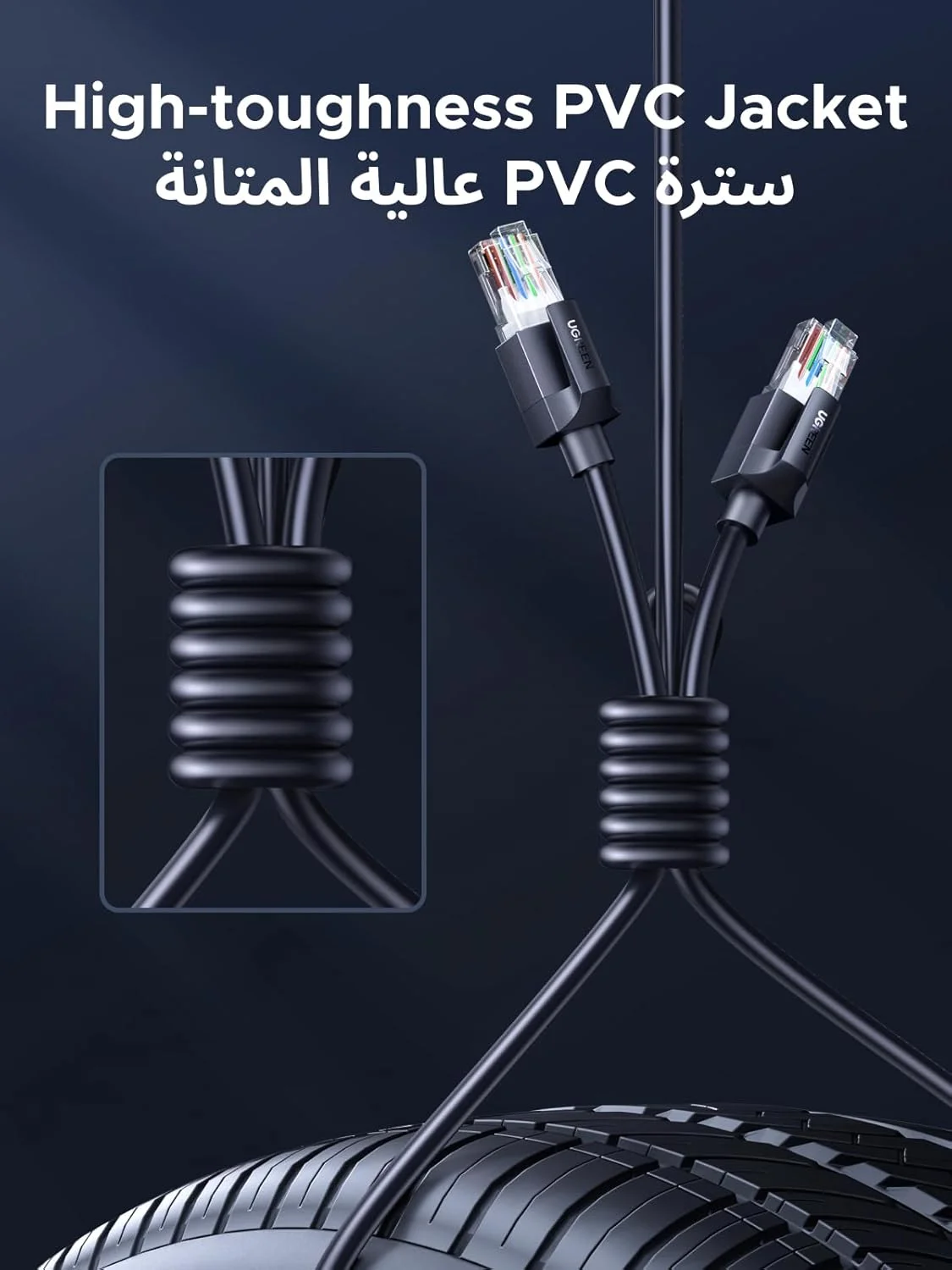 کابل اترنت UGREEN CAT 6a 10M UTP، کابل شبکه 10 گیگابیت بر ثانیه، سیم اینترنت پرسرعت LAN، کانکتور RJ45 سازگار با روتر PS5 Xbox Smart TV Switch توسعه دهنده WiFi آداپتور اترنت کابل اترنت UGREEN CAT 6a 10M UTP، کابل شبکه 10 گیگابیت بر ثانیه، سیم اینترنت پرسرعت LAN، کانکتور RJ45 سازگار با روتر PS5 Xbox Smart TV Switch توسعه دهنده WiFi آداپتور اترنت
