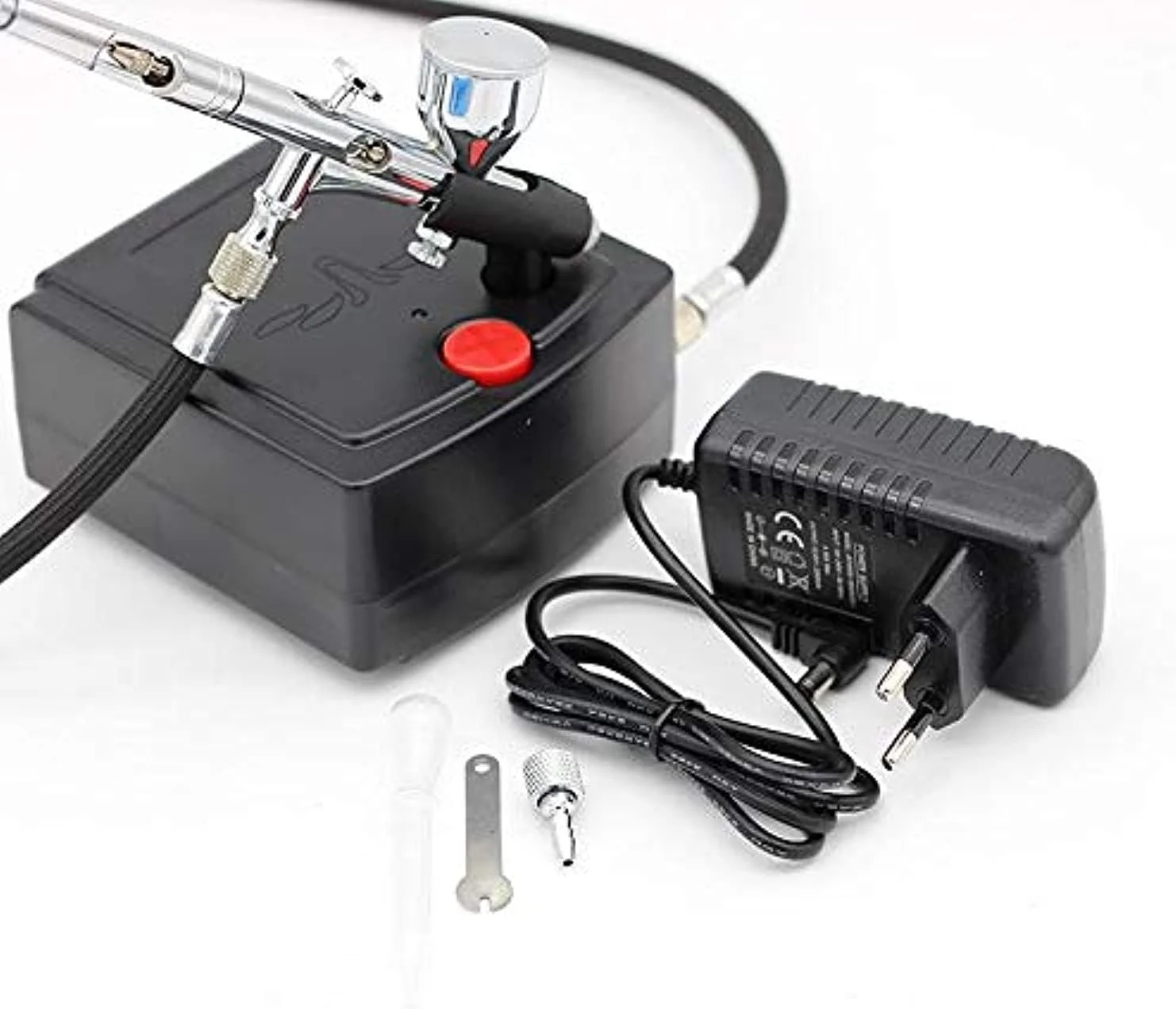 مجموعه ابزار تفنگ اسپری ایربراش دوال اکشن eWINNER 100-250V با کمپرسور هوا