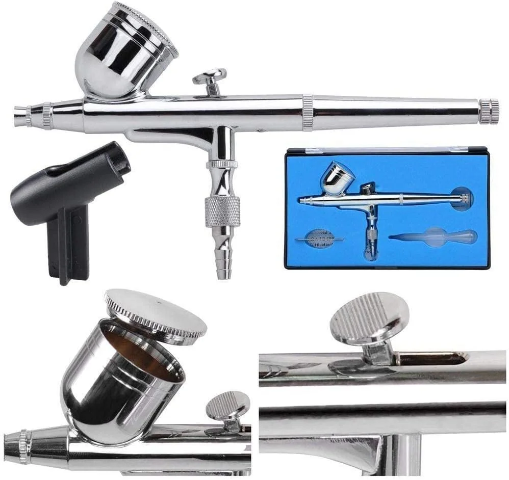 مجموعه ابزار تفنگ اسپری ایربراش دوال اکشن eWINNER 100-250V با کمپرسور هوا مجموعه ابزار تفنگ اسپری ایربراش دوال اکشن eWINNER 100-250V با کمپرسور هوا