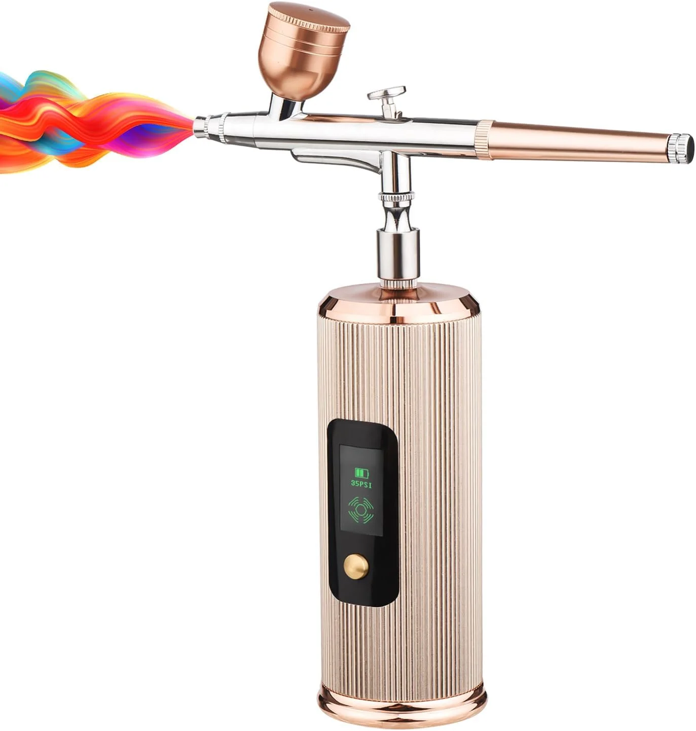 کیت ایربراش قابل حمل Fafeicy، قلم ایربراش بی سیم دستی با صفحه نمایش LCD و مجموعه ایربراش قابل تنظیم 3 سطح، برای رنگ آمیزی مدل، طراحی ناخن، آرایش، تزئین کیک (مشکی) کیت ایربراش قابل حمل Fafeicy، قلم ایربراش بی سیم دستی با صفحه نمایش LCD و مجموعه ایربراش قابل تنظیم 3 سطح، برای رنگ آمیزی مدل، طراحی ناخن، آرایش، تزئین کیک (مشکی)