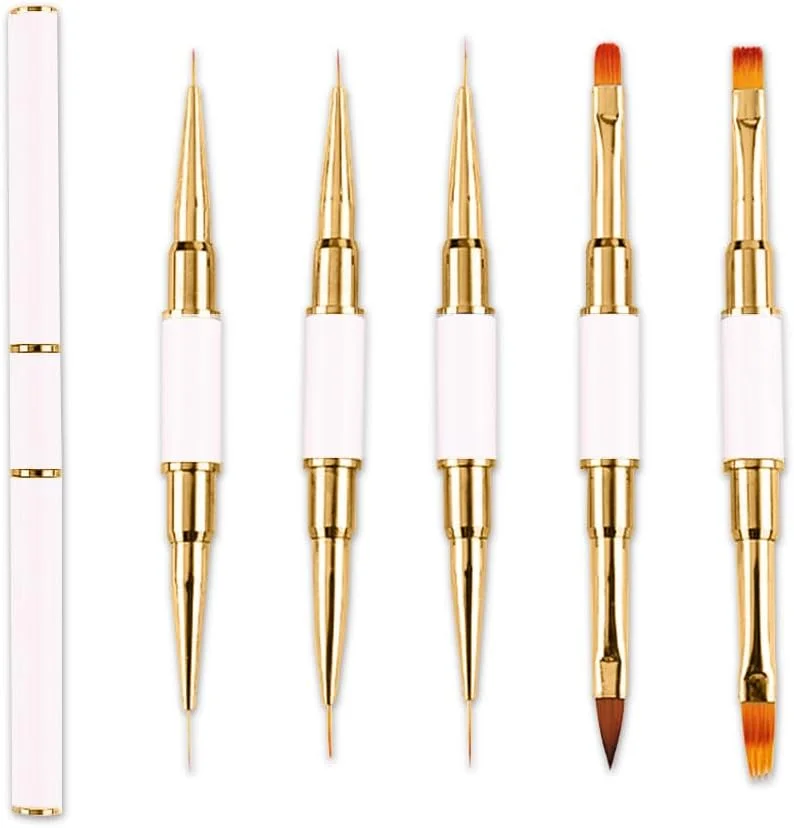 مجموعه قلموهای طراحی ناخن JZS، دو سر، 5 عددی، ابزار طراحی ناخن، قلموی خط ناخن، تزئینات سه بعدی ناخن برای استفاده اکریلیک مجموعه قلموهای طراحی ناخن JZS، دو سر، 5 عددی، ابزار طراحی ناخن، قلموی خط ناخن، تزئینات سه بعدی ناخن برای استفاده اکریلیک