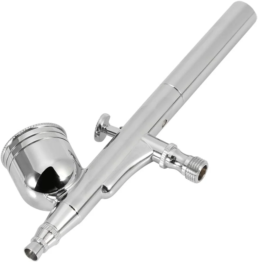 کیت ایربراش دوال اکشن Fafeicy، ست تفنگ ایربراش با مخزن ثقلی برای تزئین کیک، طراحی ناخن، نقاشی مدل (470T)