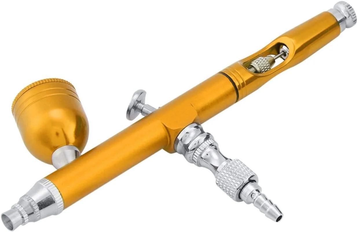 کیت ابزار رنگ آمیزی ایربراش Fyearfly 0.3mm مناسب برای هنر ناخن و هنر (زرد)