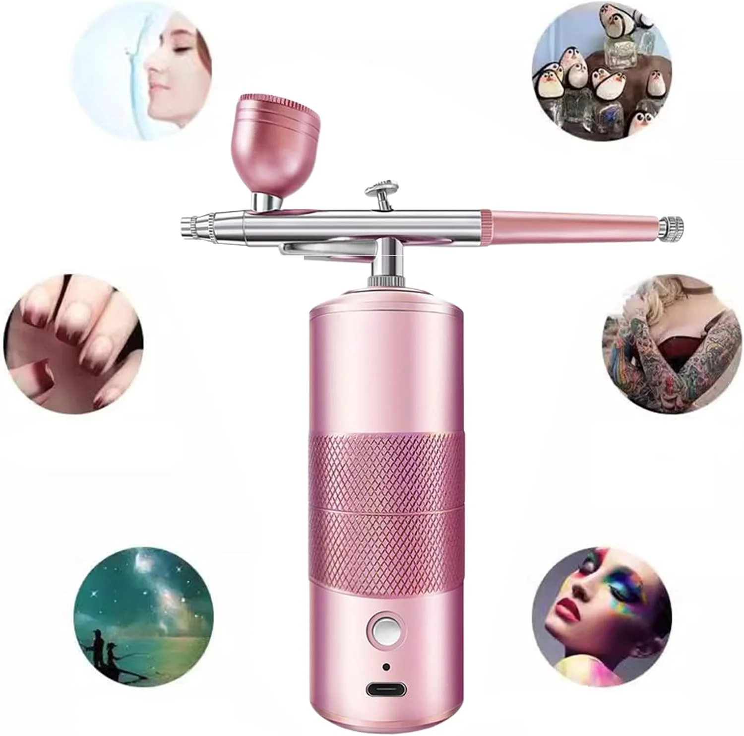 کیت ایربراش ناخن - دستگاه ایر براش، دستگاه رنگ آمیزی بی سیم برای آرایش مو، گرافیتی، کفش، کیک، ماشین، مبتدی، آرایشگر، تزئین، سرگرمی کیت ایربراش ناخن - دستگاه ایر براش، دستگاه رنگ آمیزی بی سیم برای آرایش مو، گرافیتی، کفش، کیک، ماشین، مبتدی، آرایشگر، تزئین، سرگرمی