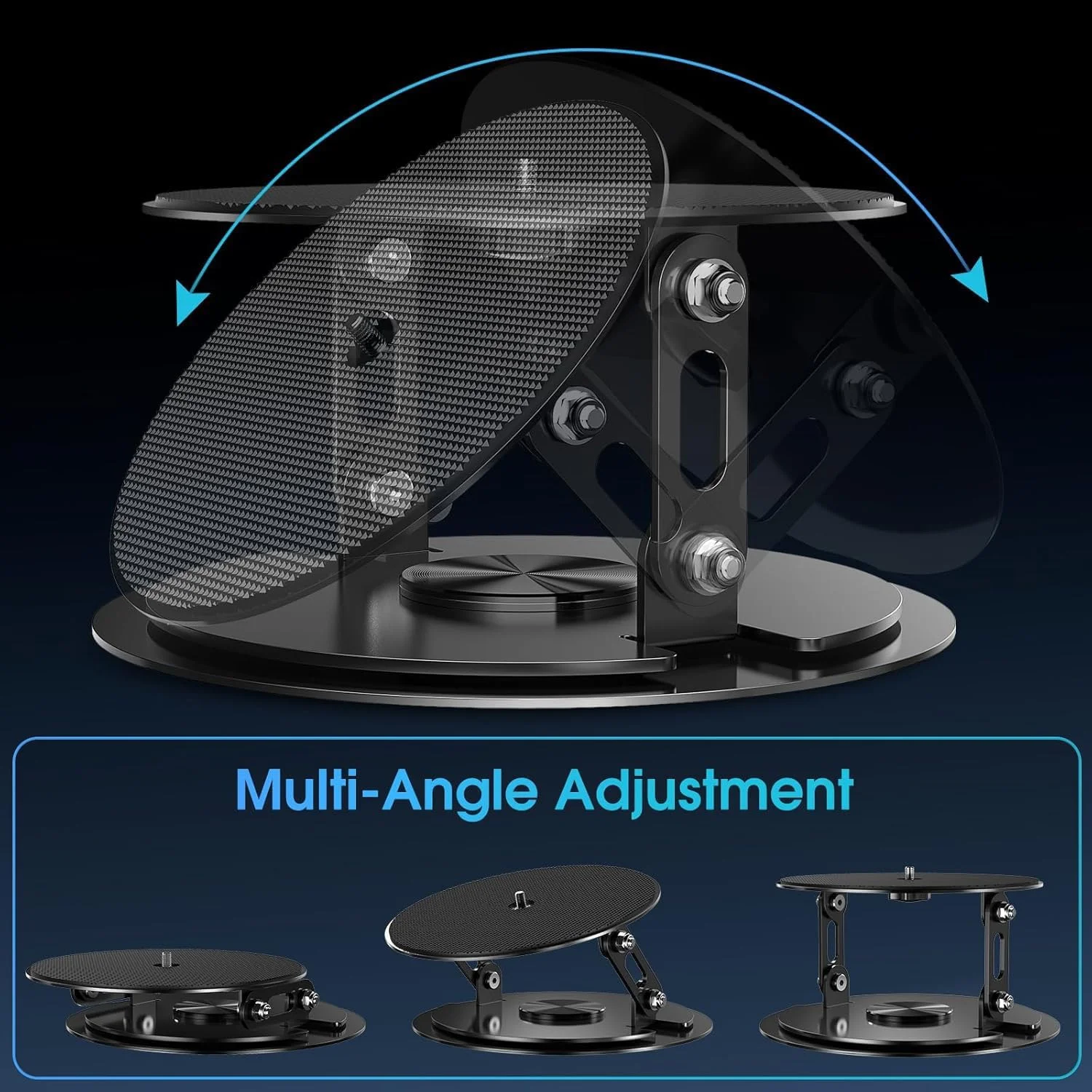 پایه پروژکتور دو بازویی کوبوکی BU JIT01 Pro به همراه سینی هوشمند | نصب 2 در 1 بدون نیاز به سوراخکاری روی دیوار/میز | چرخش 360 درجه + شیب 90 درجه | آلیاژ نظامی 5 کیلوگرمی