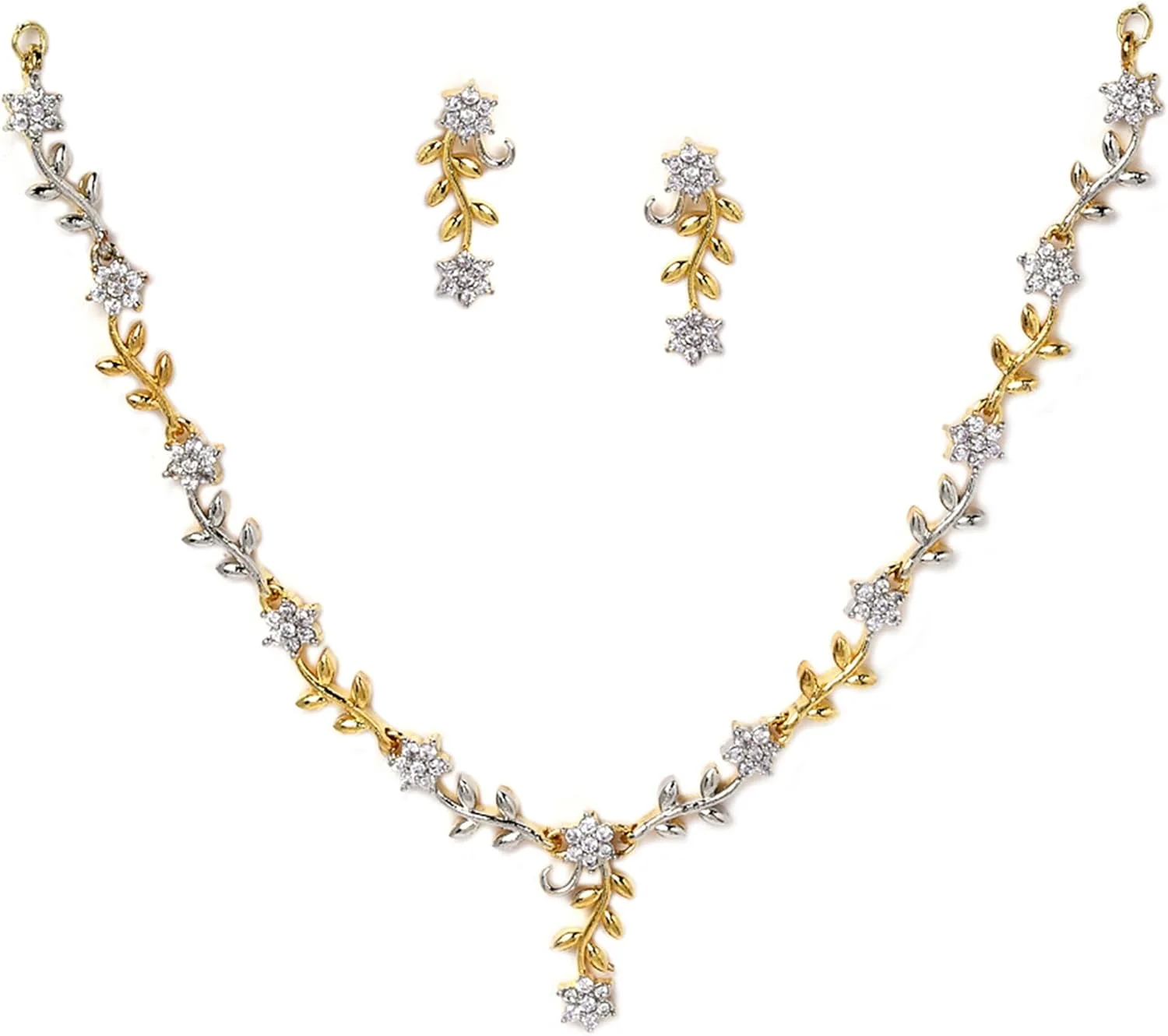 ست جواهرات زنانه Zeneme، گردنبند آویز الماس آمریکایی با گوشواره