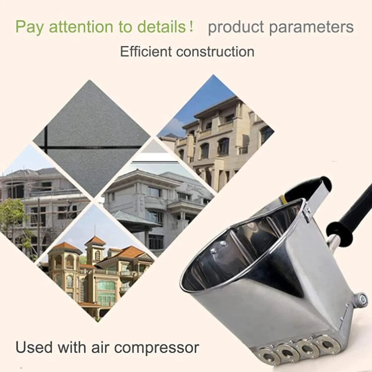 تفنگ اسپری ملات سیمان، ابزار رنگ آمیزی دیوار بتنی گچ، تفنگ ملات سیمانی پنوماتیک، برای رنگ آمیزی دیوار یا سقف تفنگ اسپری ملات سیمان، ابزار رنگ آمیزی دیوار بتنی گچ، تفنگ ملات سیمانی پنوماتیک، برای رنگ آمیزی دیوار یا سقف