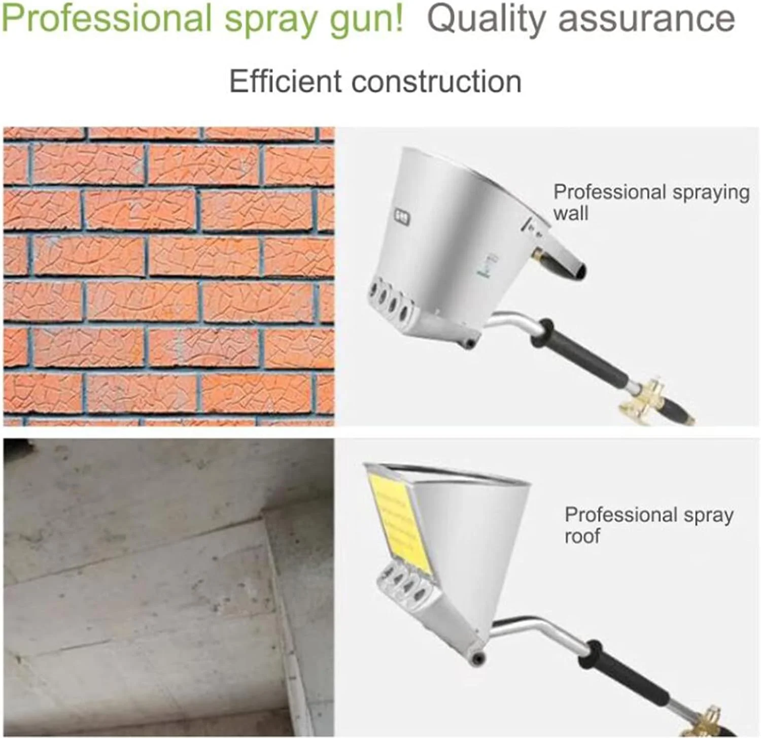تفنگ های اسپری ملات سیمانی، تفنگ پاشش штукатурка با قیف 4 جت، تفنگ های اسپری سیمان بتن گچ برای رنگ آمیزی دیوارها و سقف ها