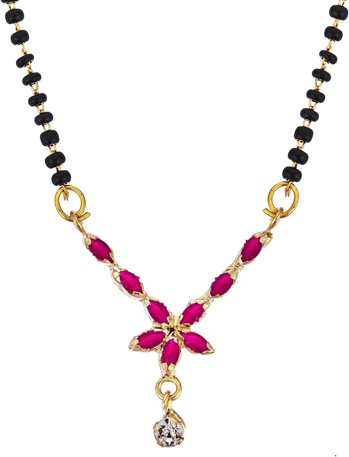 ست منگالسوتر زنانه با روکش طلای نگین‌دار طرح الماس آمریکایی ZENEME (مدل_01)، رایگان، زیرکونیا مکعبی، زیرکونیا مکعبی