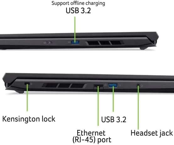 لپ تاپ گیمینگ Acer Nitro V ANV16 نسل چهاردهم Intel Core i7-14650HX با 16 هسته تا 5.2 گیگاهرتز / 16 گیگابایت DDR5 / 512 گیگابایت SSD / 8 گیگابایت NVIDIA® GeForce® RTX 4060 / 16 اینچ WUXGA IPS 165 هرتز / W11 / WiFi-6 / مشکی لپ تاپ گیمینگ Acer Nitro V ANV16 نسل چهاردهم Intel Core i7-14650HX با 16 هسته تا 5.2 گیگاهرتز / 16 گیگابایت DDR5 / 512 گیگابایت SSD / 8 گیگابایت NVIDIA® GeForce® RTX 4060 / 16 اینچ WUXGA IPS 165 هرتز / W11 / WiFi-6 / مشکی