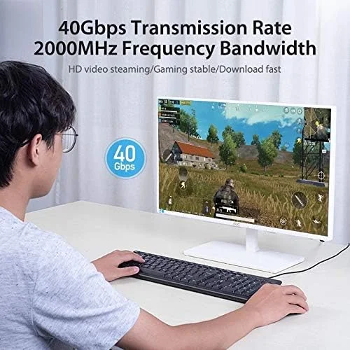 کابل شبکه VENTION Ethernet Cat 8، کابل پرسرعت 40 گیگابیت بر ثانیه SSTP، کابل پچ اینترنت با کانکتور RJ45 برای مودم روتر (1 متر) کابل شبکه VENTION Ethernet Cat 8، کابل پرسرعت 40 گیگابیت بر ثانیه SSTP، کابل پچ اینترنت با کانکتور RJ45 برای مودم روتر (1 متر)