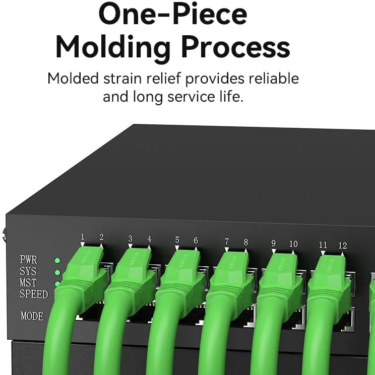 کابل اترنت صنعتی انعطاف پذیر VENTION Cat.6A SFTP برای ProfiNet، EtherCat، کابل پچ اترنت سرعت انتقال 10 گیگابیت بر ثانیه با هادی مسی بدون اکسیژن (Cat.6a SFTP، سبز، 8 متر) کابل اترنت صنعتی انعطاف پذیر VENTION Cat.6A SFTP برای ProfiNet، EtherCat، کابل پچ اترنت سرعت انتقال 10 گیگابیت بر ثانیه با هادی مسی بدون اکسیژن (Cat.6a SFTP، سبز، 8 متر)