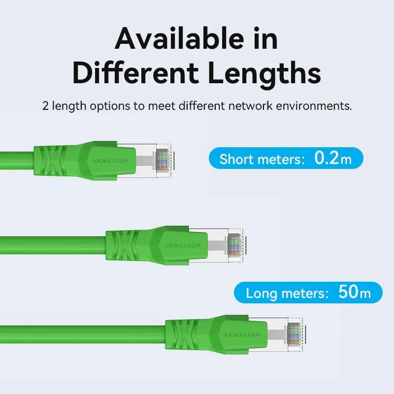 کابل اترنت صنعتی انعطاف پذیر VENTION Cat.6A SFTP برای ProfiNet، EtherCat، کابل پچ اترنت سرعت انتقال 10 گیگابیت بر ثانیه با هادی مسی بدون اکسیژن (Cat.6a SFTP، سبز، 8 متر) کابل اترنت صنعتی انعطاف پذیر VENTION Cat.6A SFTP برای ProfiNet، EtherCat، کابل پچ اترنت سرعت انتقال 10 گیگابیت بر ثانیه با هادی مسی بدون اکسیژن (Cat.6a SFTP، سبز، 8 متر)
