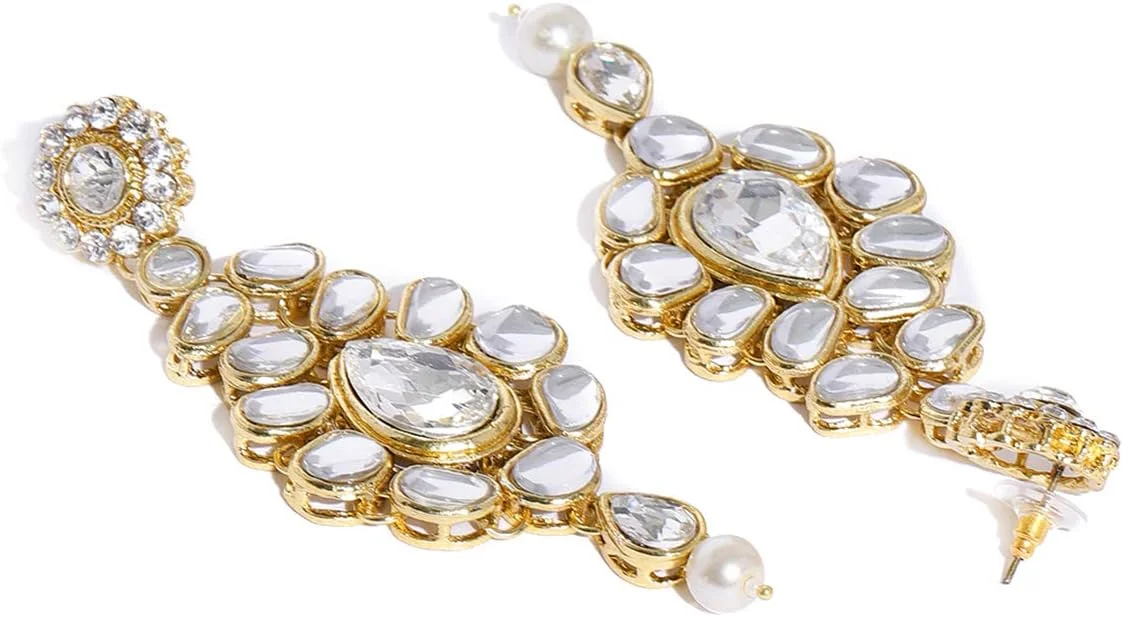 ست جواهرات زنانه مروارید و نگین دار زاوری پرلز (طلایی) (ZPFK8531) ست جواهرات زنانه مروارید و نگین دار زاوری پرلز (طلایی) (ZPFK8531)