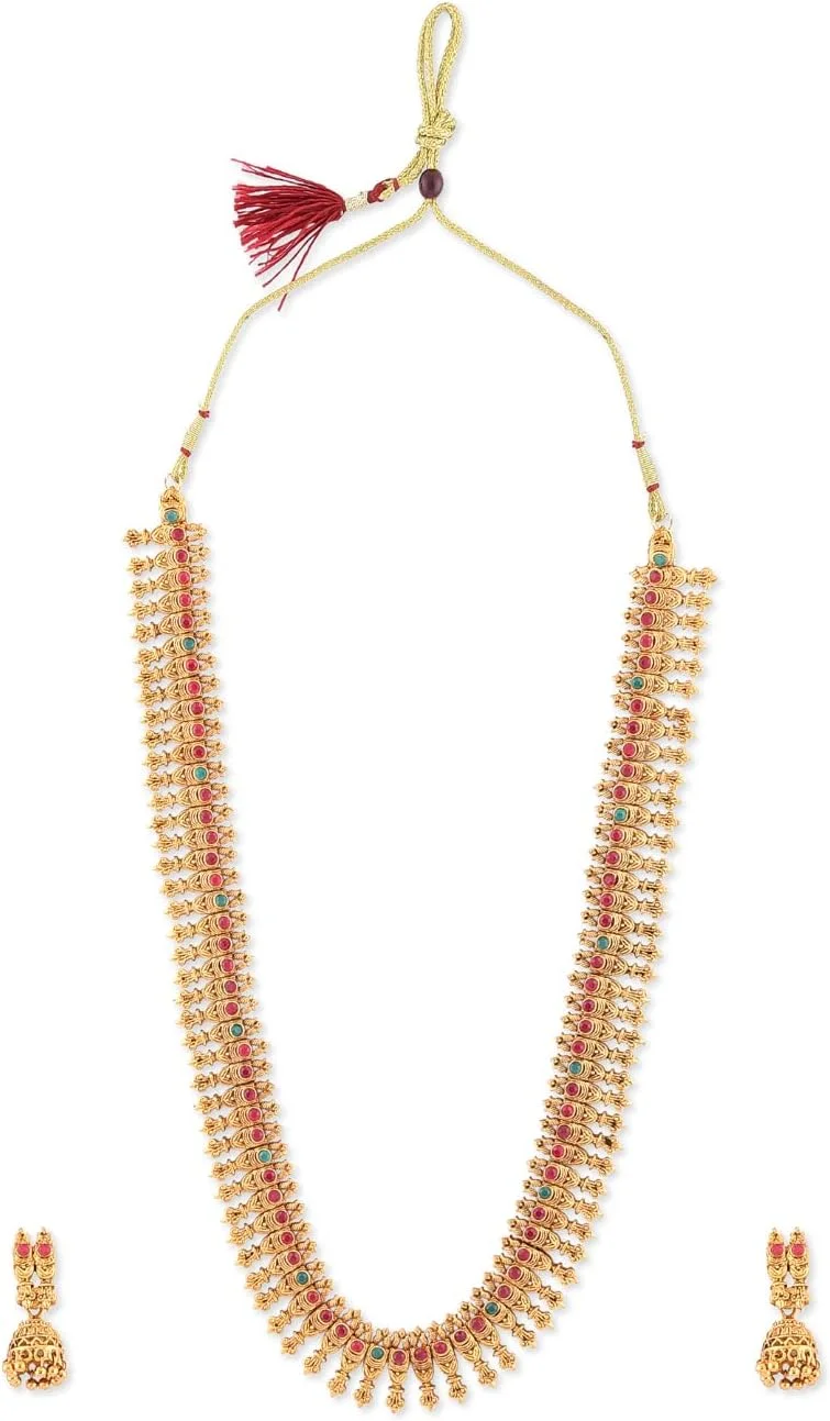 ست جواهرات زنانه ZAVERI PEARLS (سبز) (Zpfk8963)