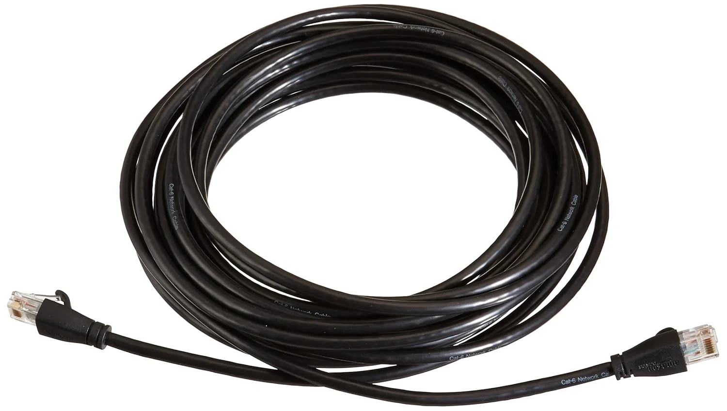 کابل شبکه اترنت آمازون بیسیکس RJ45 Cat-6 - طول 7.6 متر (25 فوت)، مشکی کابل شبکه اترنت آمازون بیسیکس RJ45 Cat-6 - طول 7.6 متر (25 فوت)، مشکی
