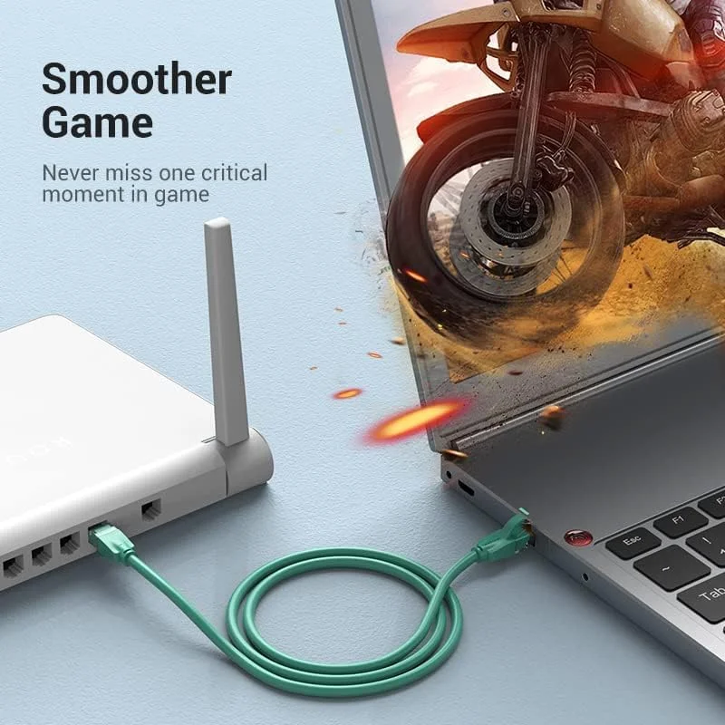 کابل شبکه Vention Cat.6 UTP سری IBE با روکش آلومینیوم مسی، سرعت 1000 مگابیت بر ثانیه، پهنای باند 250 مگاهرتز، فویل آلومینیومی و روکش PVC (2 متر، Cat.6 UTP، سبز)