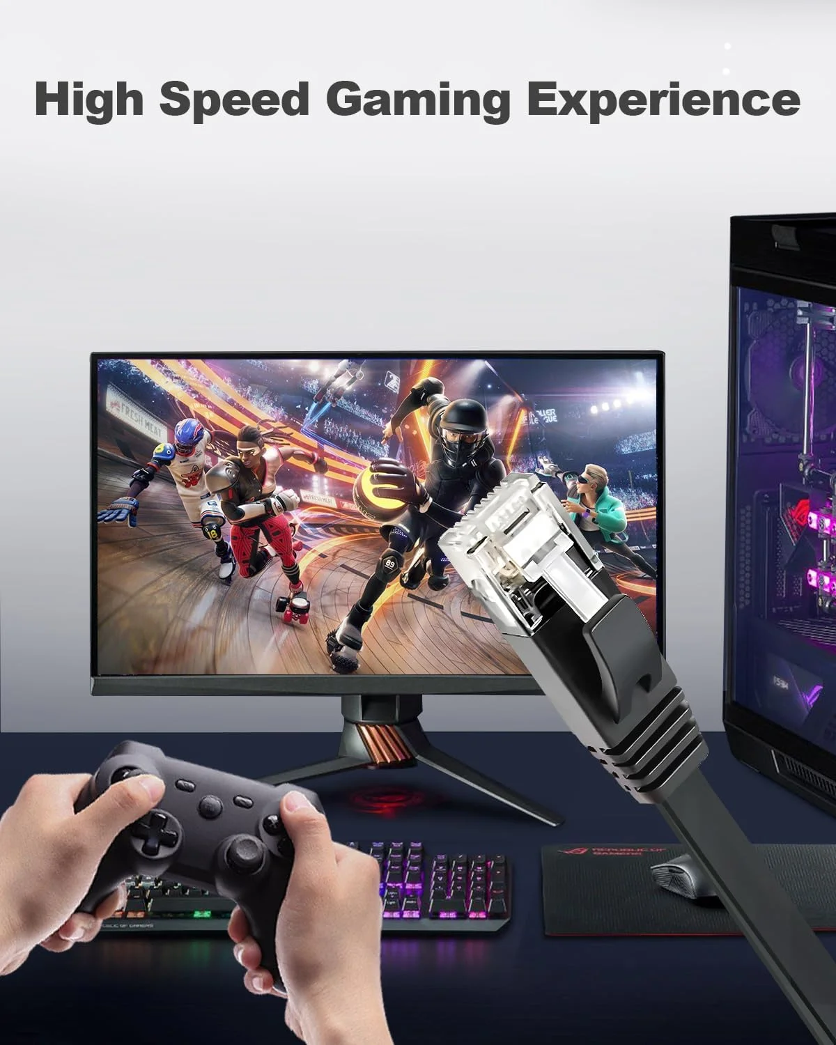 کابل اترنت CAT 6 یاهودی، 2 متری، بسته 6 عددی، مشکی، کابل شبکه اینترنت گیگابیتی CAT6 تخت و پرسرعت، سیم های مسی بدون روکش، کانکتور RJ45 بدون گیر برای مودم، روتر، کامپیوتر (2 متری، بسته 6 عددی، مشکی) کابل اترنت CAT 6 یاهودی، 2 متری، بسته 6 عددی، مشکی، کابل شبکه اینترنت گیگابیتی CAT6 تخت و پرسرعت، سیم های مسی بدون روکش، کانکتور RJ45 بدون گیر برای مودم، روتر، کامپیوتر (2 متری، بسته 6 عددی، مشکی)