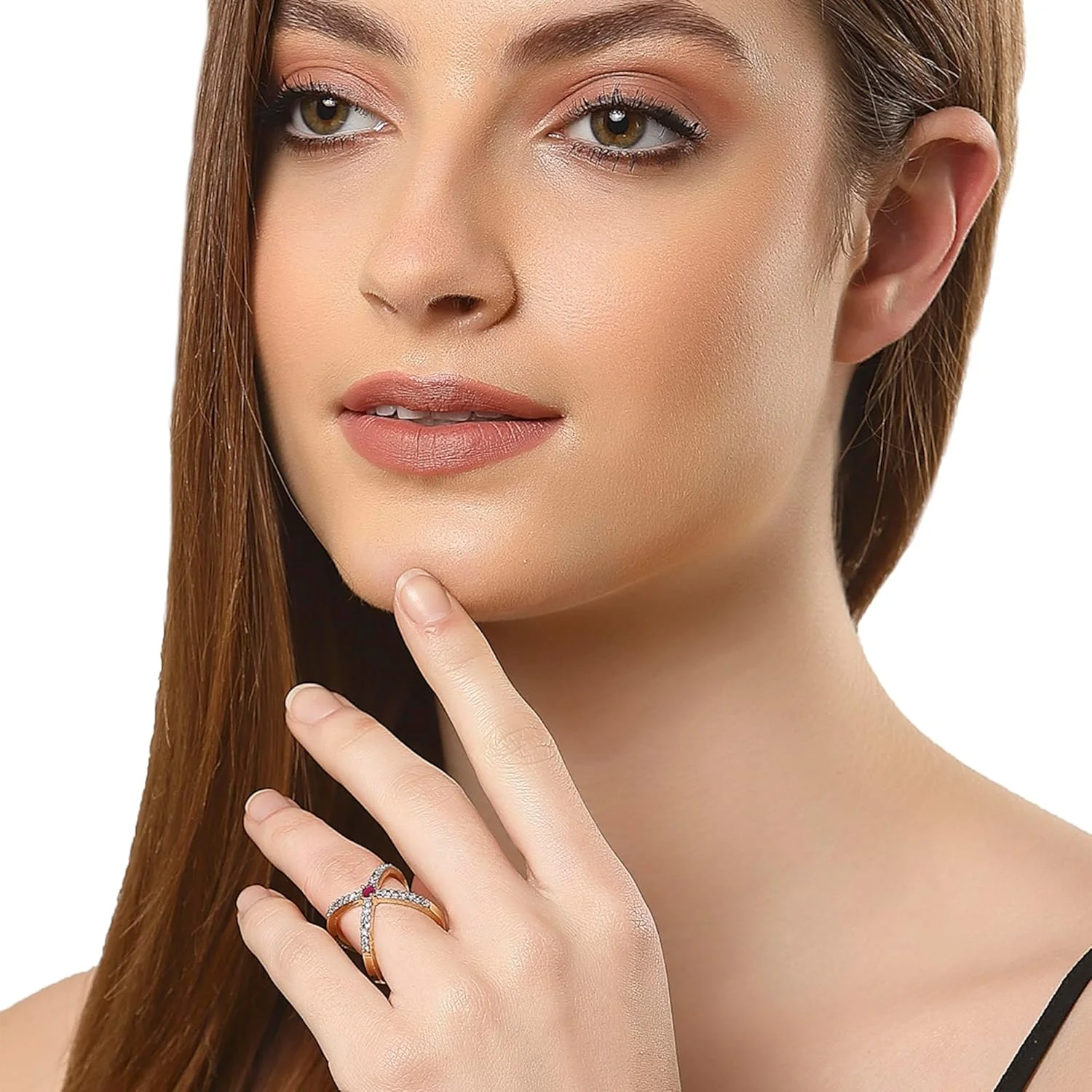 ست انگشتر زنانه و دخترانه روکش طلای ممتاز نگین الماس آمریکایی Zeneme، بسته 2 عددی ست انگشتر زنانه و دخترانه روکش طلای ممتاز نگین الماس آمریکایی Zeneme، بسته 2 عددی