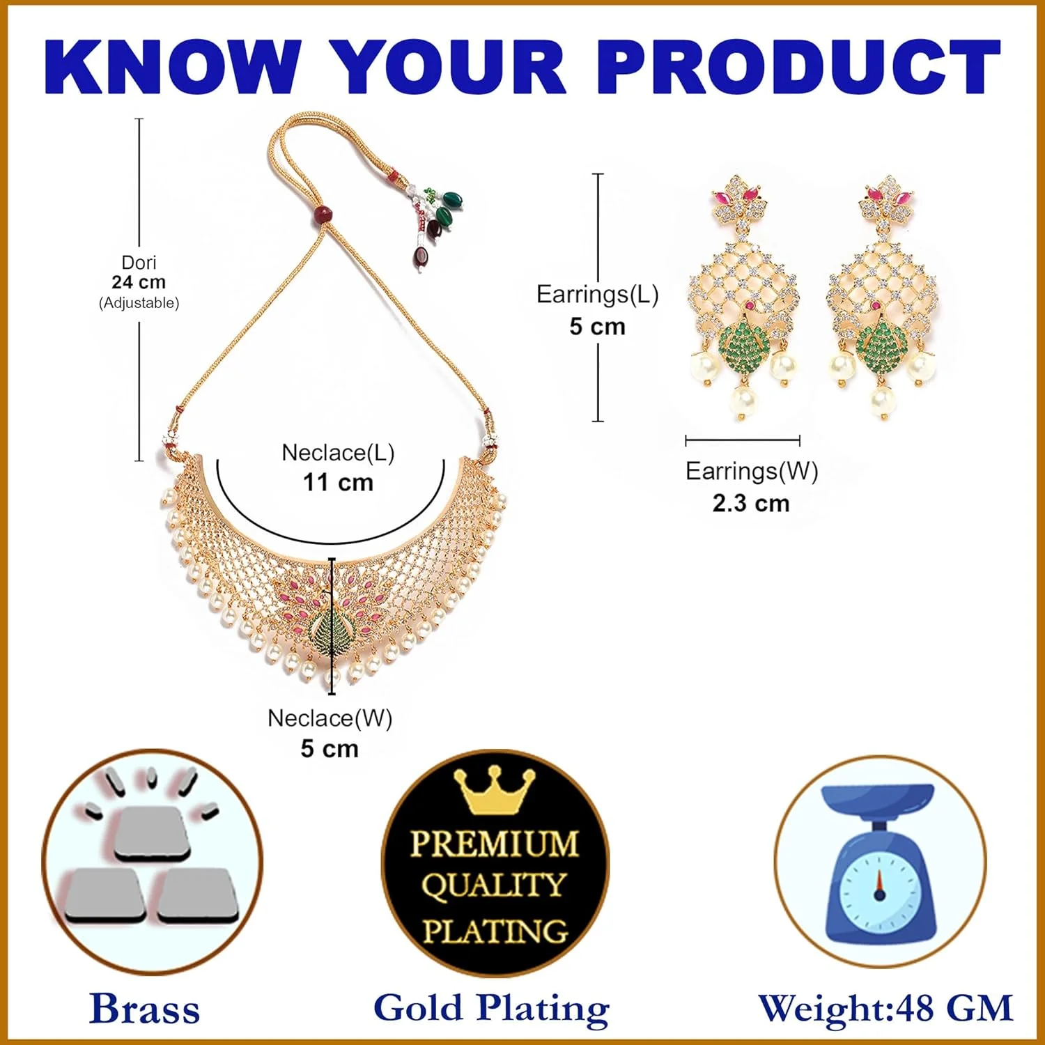 ست جواهرات زنانه زنانه ZENEME با روکش طلا، نگین الماس آمریکایی، مروارید آویز و مهره دار و قرمز (طرح 3) ست جواهرات زنانه زنانه ZENEME با روکش طلا، نگین الماس آمریکایی، مروارید آویز و مهره دار و قرمز (طرح 3)