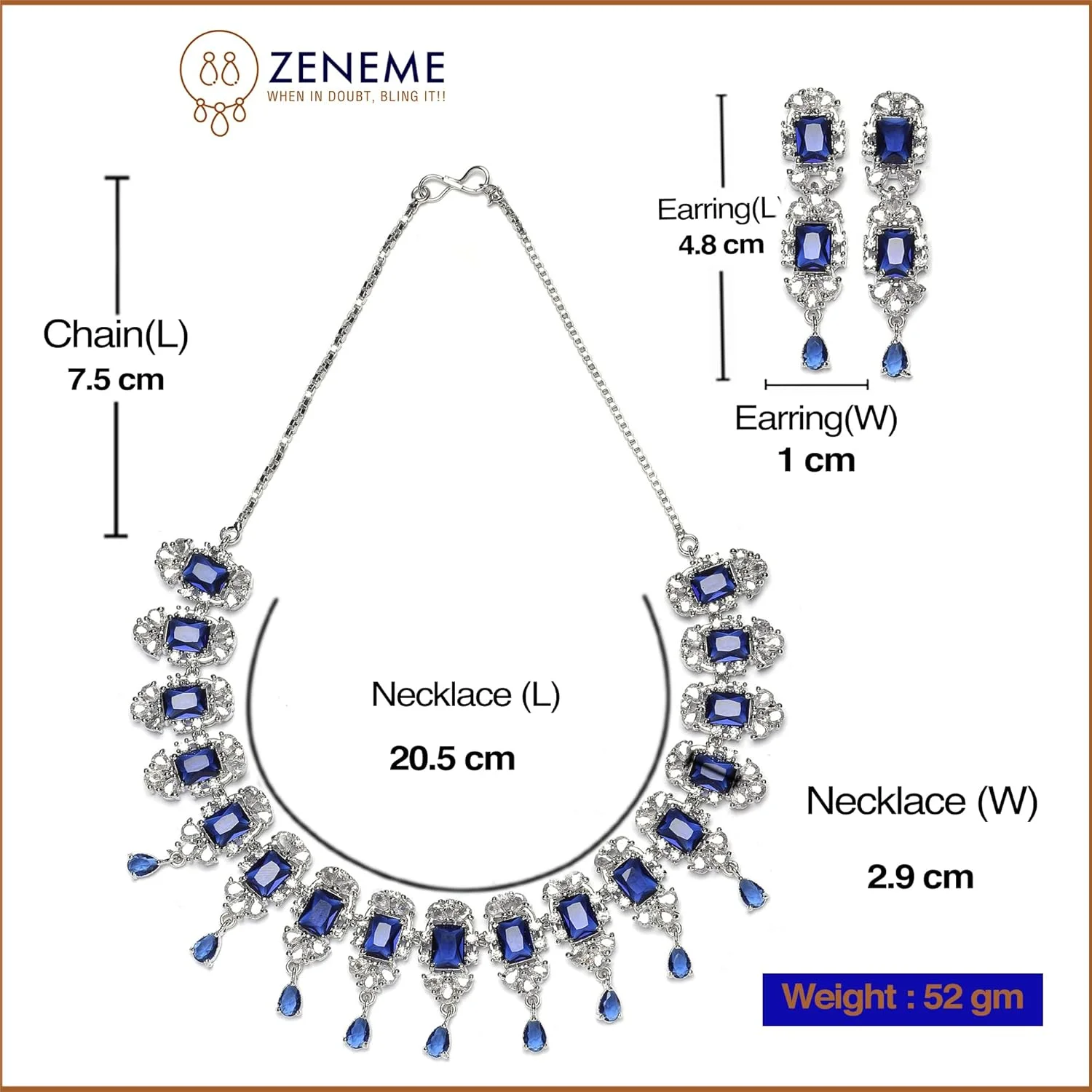 ست گردنبند و گوشواره زنانه نگین دار طرح مربع نقره ای با روکش رودیوم و نگین های اتمی ست گردنبند و گوشواره زنانه نگین دار طرح مربع نقره ای با روکش رودیوم و نگین های اتمی