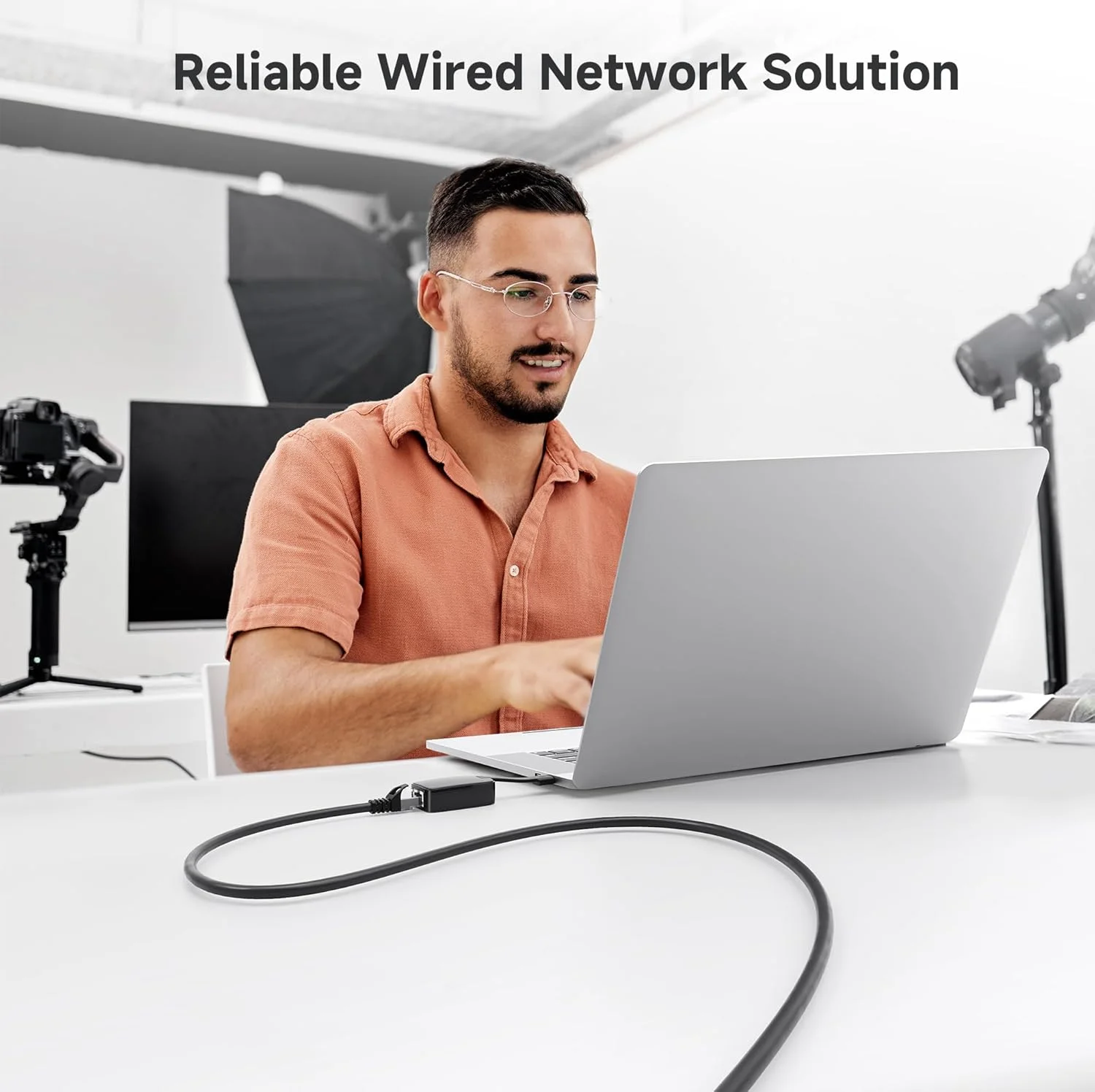 کابل شبکه Cat6 بدون گیر 5 عددی Cable Matters با سرعت 10 گیگابیت بر ثانیه، طول 0.3 متر (کابل Cat6، کابل Cat 6) مشکی - 0.3 متر
