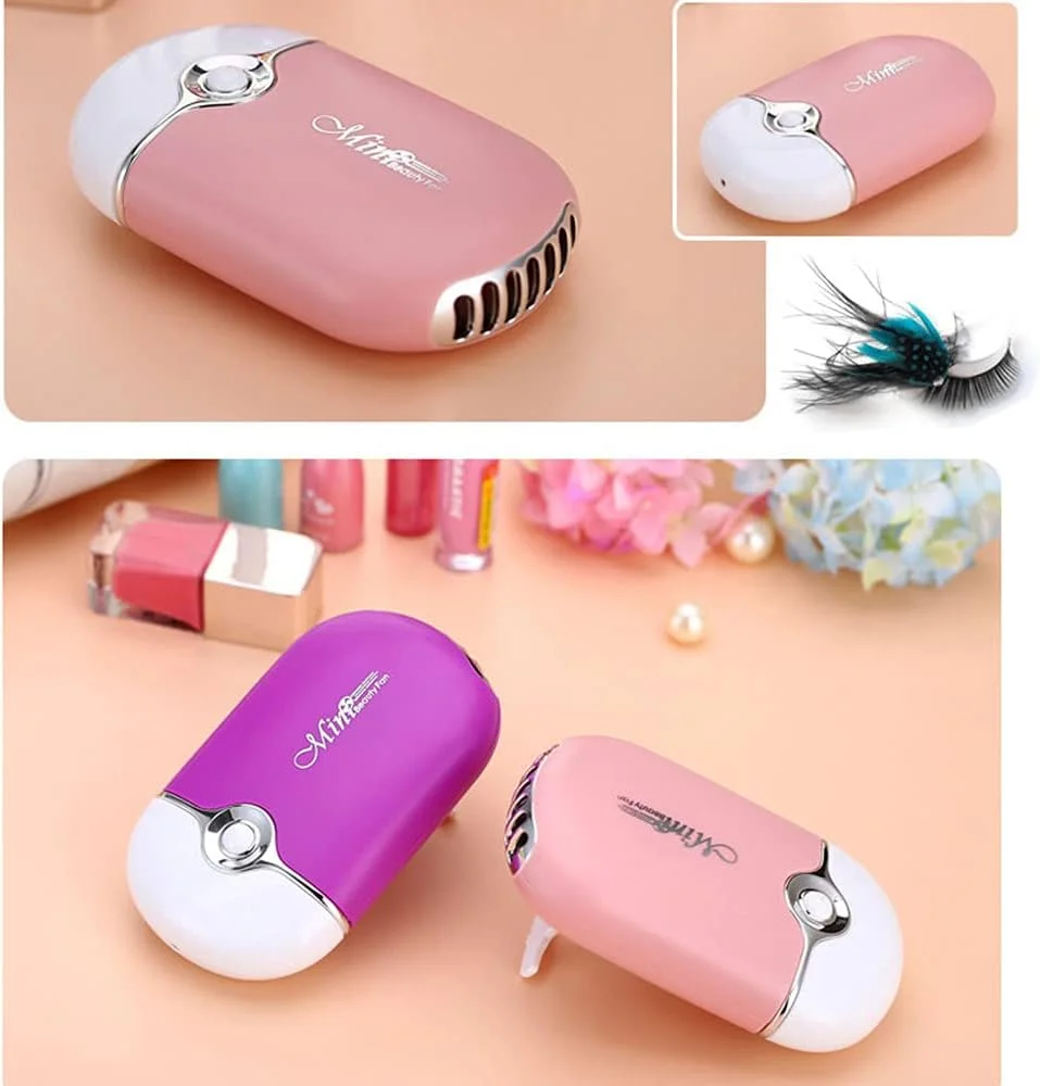 پنکه مژه کوچک Aussido، تهویه مطبوع، USB قابل شارژ، پنکه قابل حمل برای خشک کن اکستنشن مژه پنکه مژه کوچک Aussido، تهویه مطبوع، USB قابل شارژ، پنکه قابل حمل برای خشک کن اکستنشن مژه