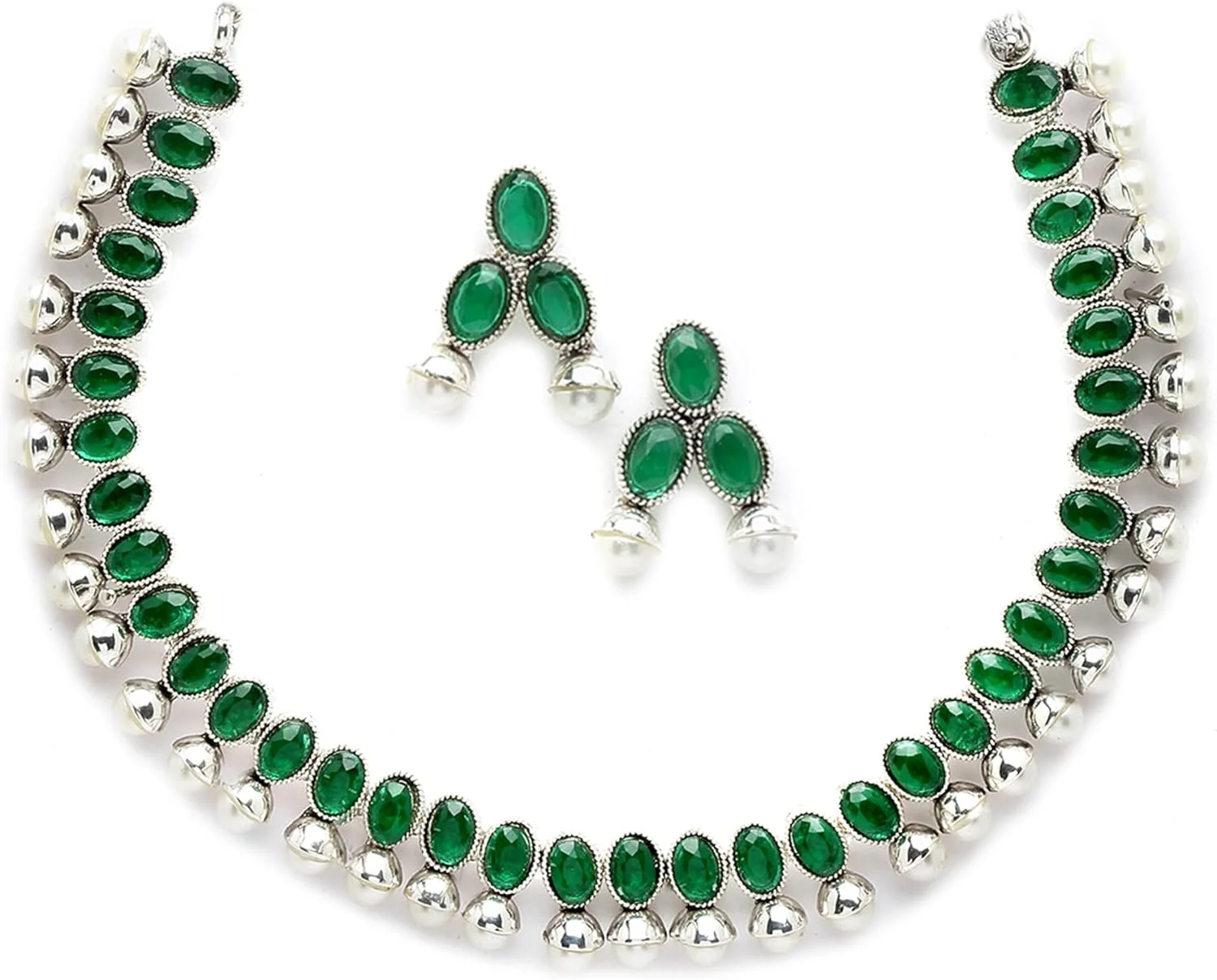 زنانه ZENEME گردنبند سنتی معبد سکه ای با روکش نقره ای اکسید شده و نگین های الماس قرمز آمریکایی به همراه گوشواره زنانه ZENEME گردنبند سنتی معبد سکه ای با روکش نقره ای اکسید شده و نگین های الماس قرمز آمریکایی به همراه گوشواره