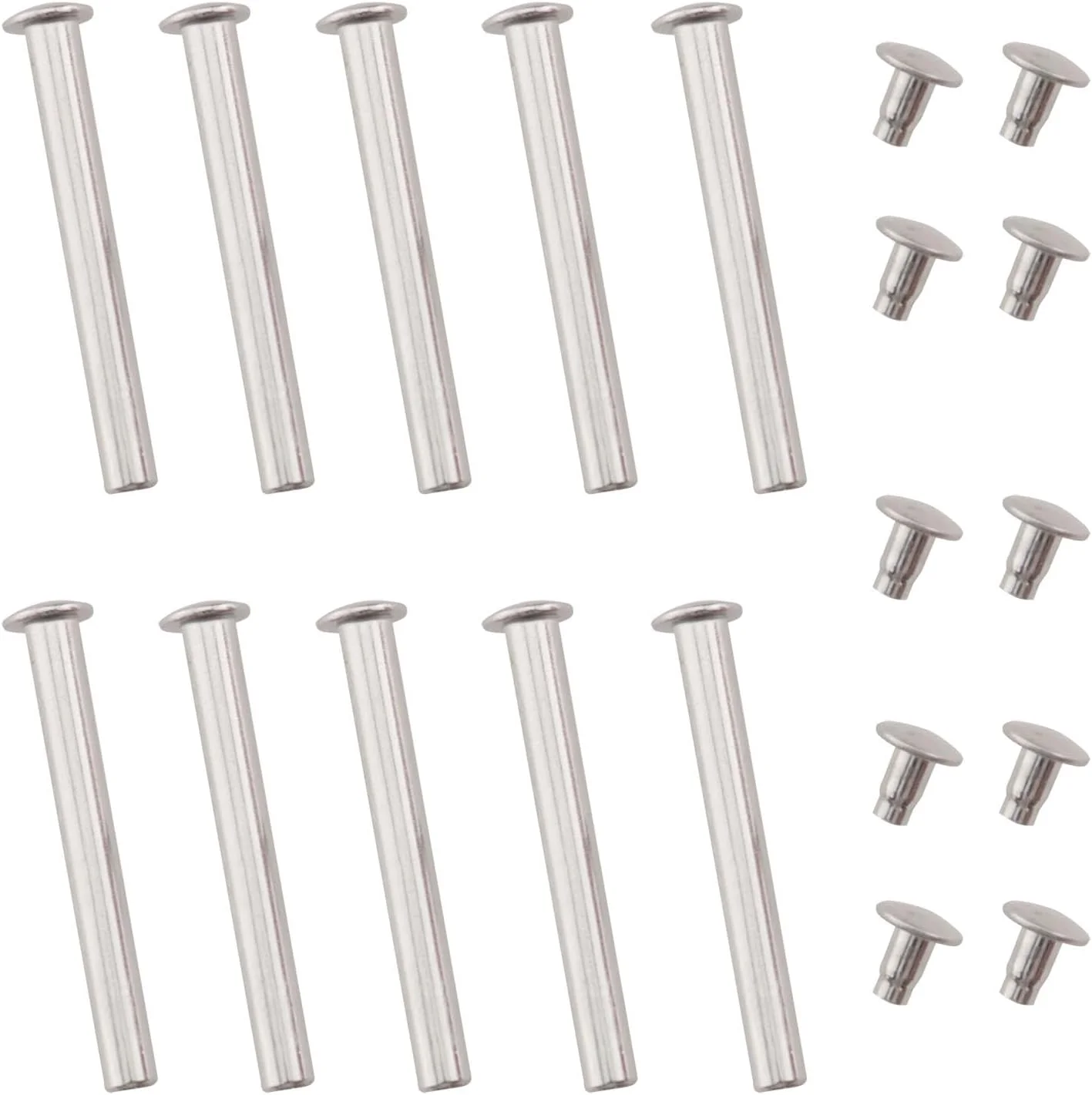 CHENJIN 10 عدد پرچ محور فن تاشو 25 میلی متری، قطعات جایگزین، بست های درپوش فلزی برای تعمیر محور فن تاشو با قطر سوراخ 3 میلی متر، نصب دنده فن دستی DIY CHENJIN 10 عدد پرچ محور فن تاشو 25 میلی متری، قطعات جایگزین، بست های درپوش فلزی برای تعمیر محور فن تاشو با قطر سوراخ 3 میلی متر، نصب دنده فن دستی DIY