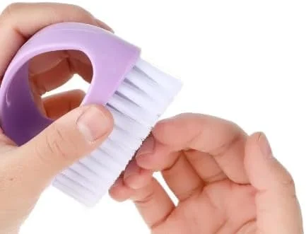 1 عدد برس ناخن دستی بنفش، برس های ناخن تمیز کننده سنگین برای تمیز کردن ناخن های انگشت نایلونی با موهای سفت و محکم، اسکرابر تمیز کننده عمیق برای مکانیک ها، باغبان ها، زیر ناخن های دست و پا، ابزار و لوازم جانبی