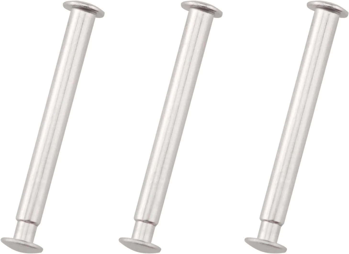 CHENJIN 10 عدد پرچ محور فن تاشو 25 میلی متری، قطعات جایگزین، بست های درپوش فلزی برای تعمیر محور فن تاشو با قطر سوراخ 3 میلی متر، نصب دنده فن دستی DIY