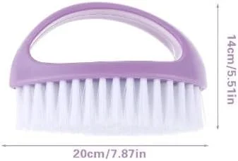 1 عدد برس ناخن دستی بنفش، برس های ناخن تمیز کننده سنگین برای تمیز کردن ناخن های انگشت نایلونی با موهای سفت و محکم، اسکرابر تمیز کننده عمیق برای مکانیک ها، باغبان ها، زیر ناخن های دست و پا، ابزار و لوازم جانبی