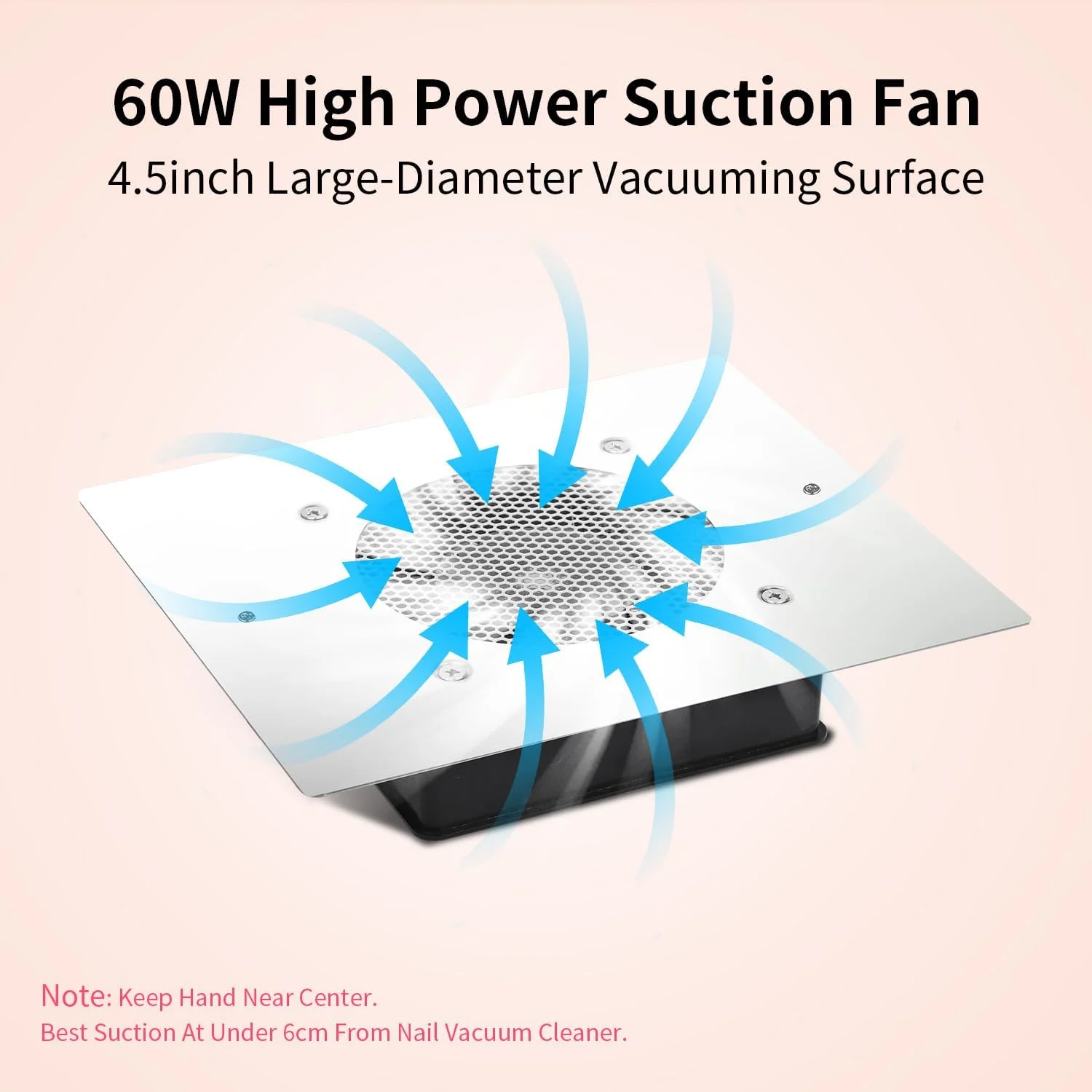 دستگاه جمع کننده گرد و غبار ناخن BLUETOP 60W، جاروبرقی ناخن توکار، مکنده گرد و غبار حرفه ای، فن کم صدا مناسب سالن و خانه دستگاه جمع کننده گرد و غبار ناخن BLUETOP 60W، جاروبرقی ناخن توکار، مکنده گرد و غبار حرفه ای، فن کم صدا مناسب سالن و خانه